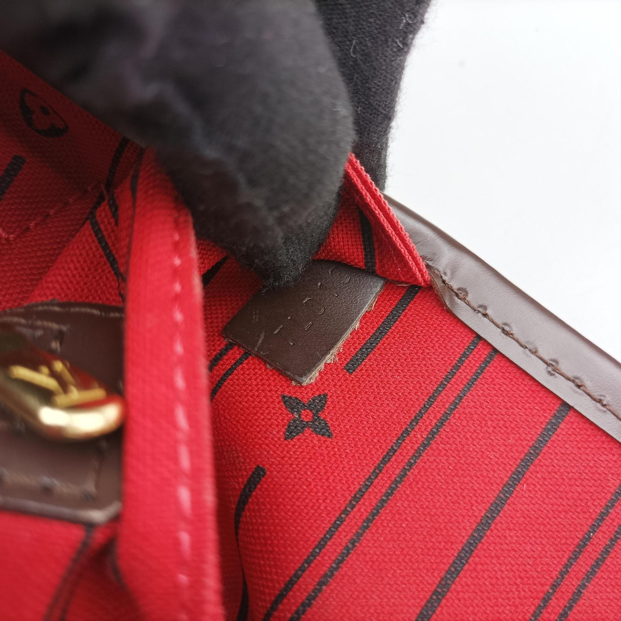 Pre-owned Louis Vuitton NEVERFULL GM EBENE Damier Canvas N51106 shoulderbag | stylenewstar