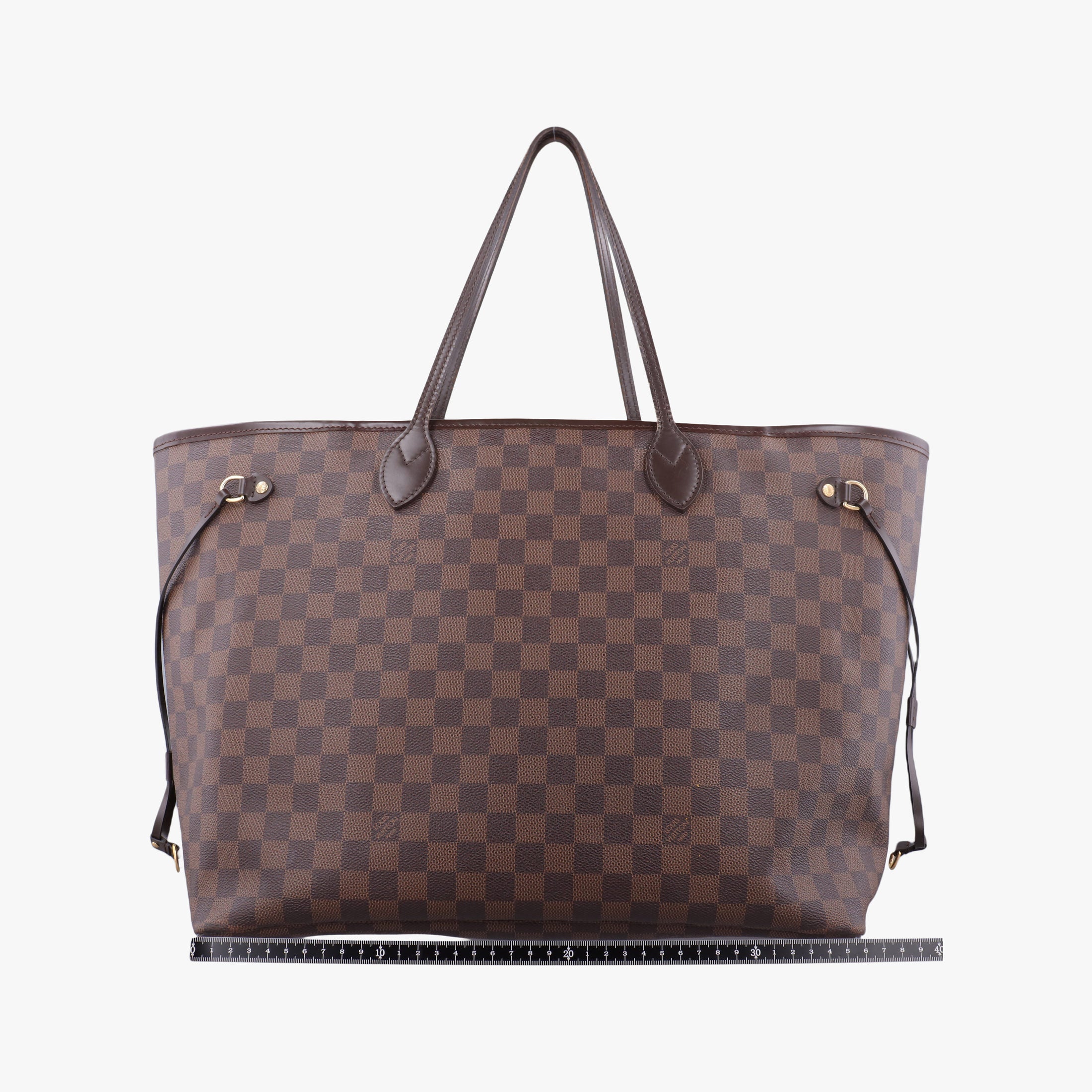 Pre-owned Louis Vuitton NEVERFULL GM EBENE Damier Canvas N51106 shoulderbag | stylenewstar