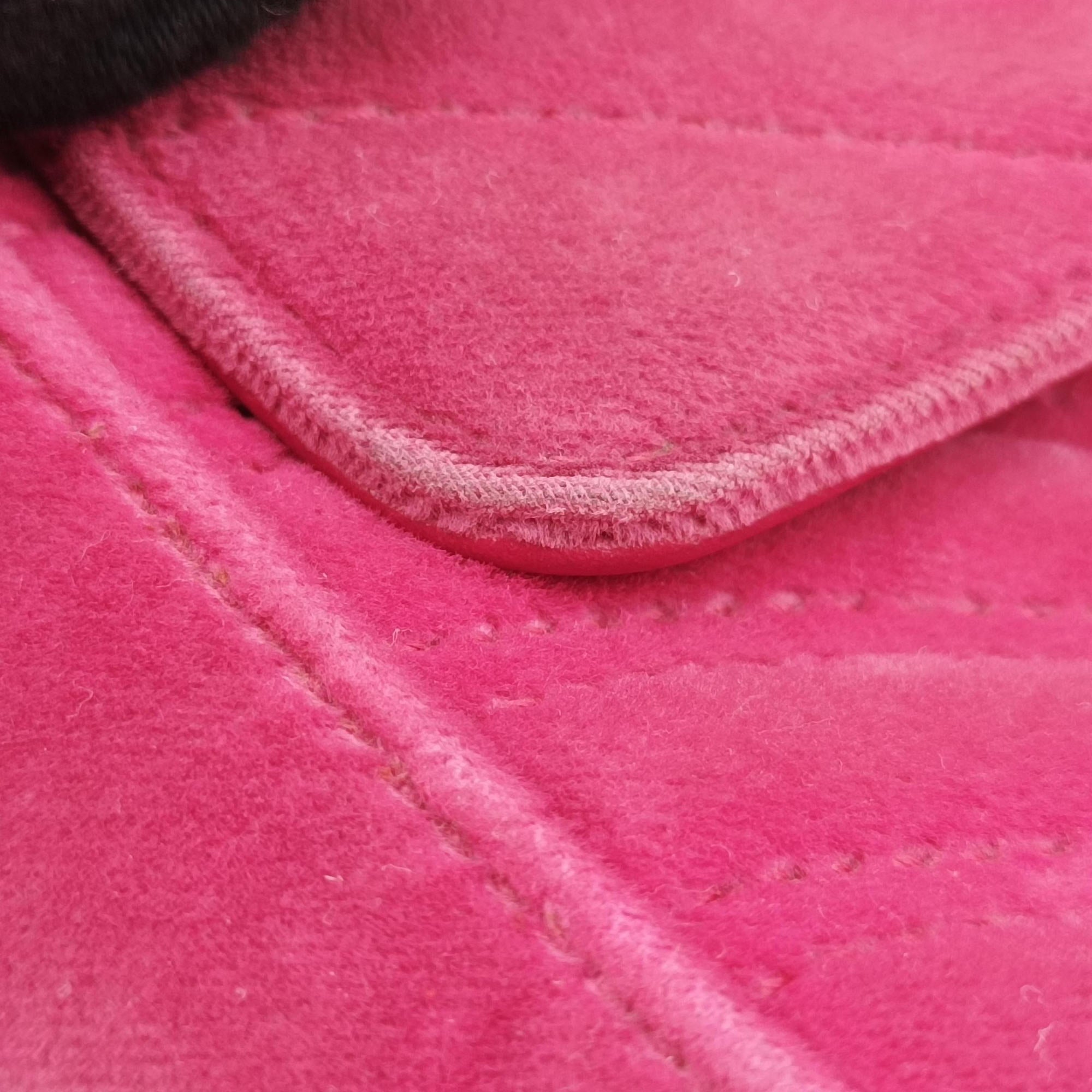 Pre-owned Gucci GG Marmont Pink velour 446744 shoulderbag | stylenewstar