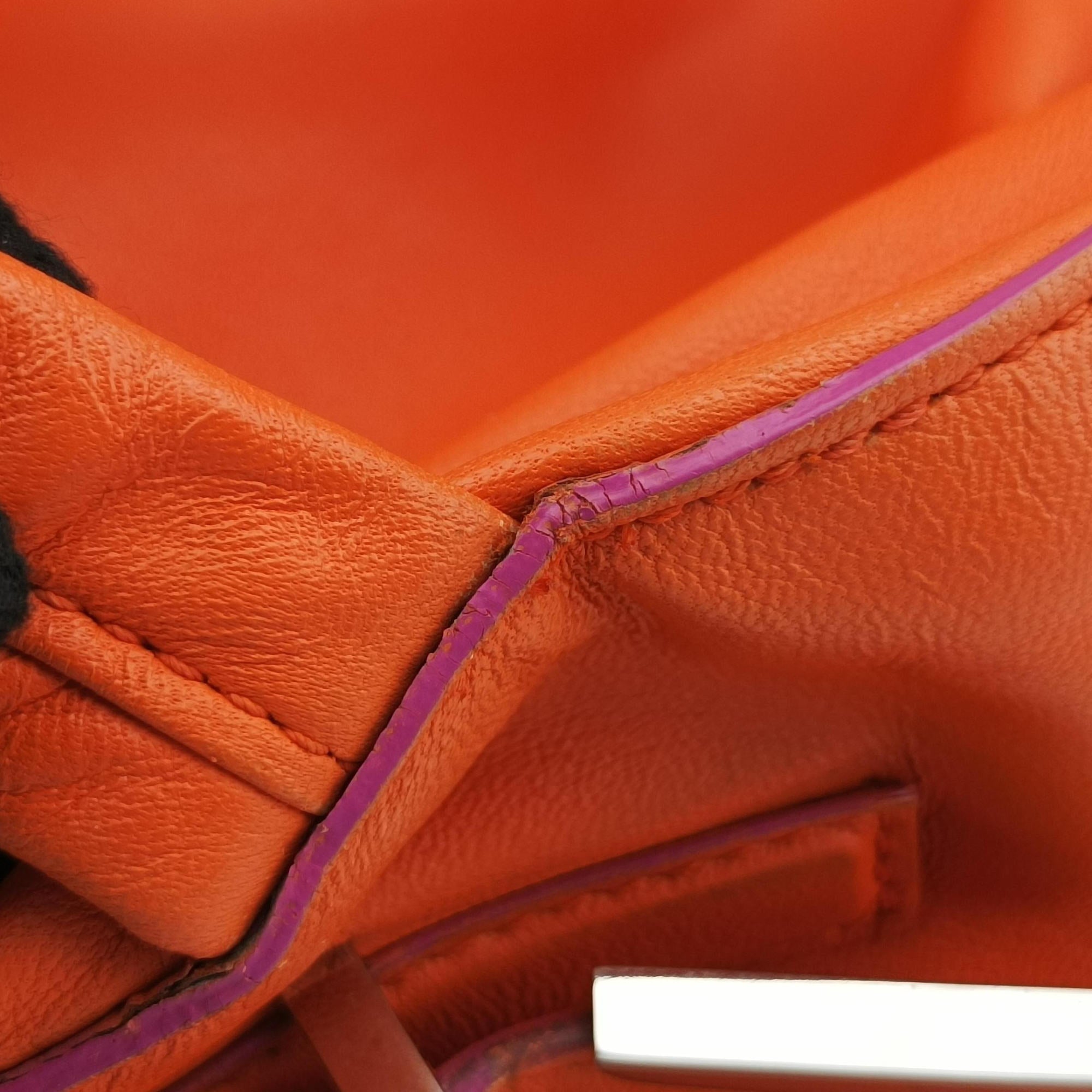 Secondhand VERSACE Medusa Orange Leather  backpack/rucksack | stylenewstar