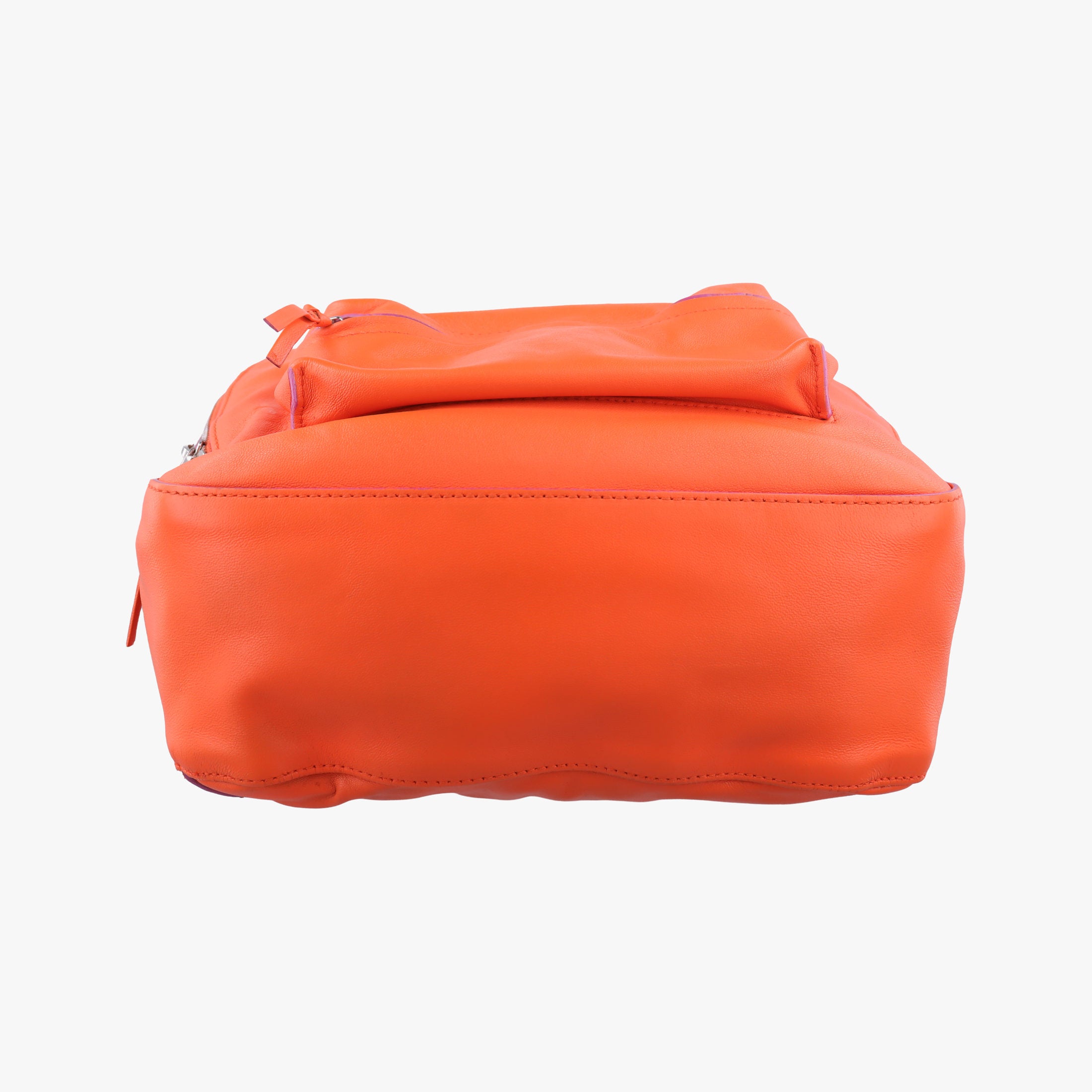 Secondhand VERSACE Medusa Orange Leather  backpack/rucksack | stylenewstar