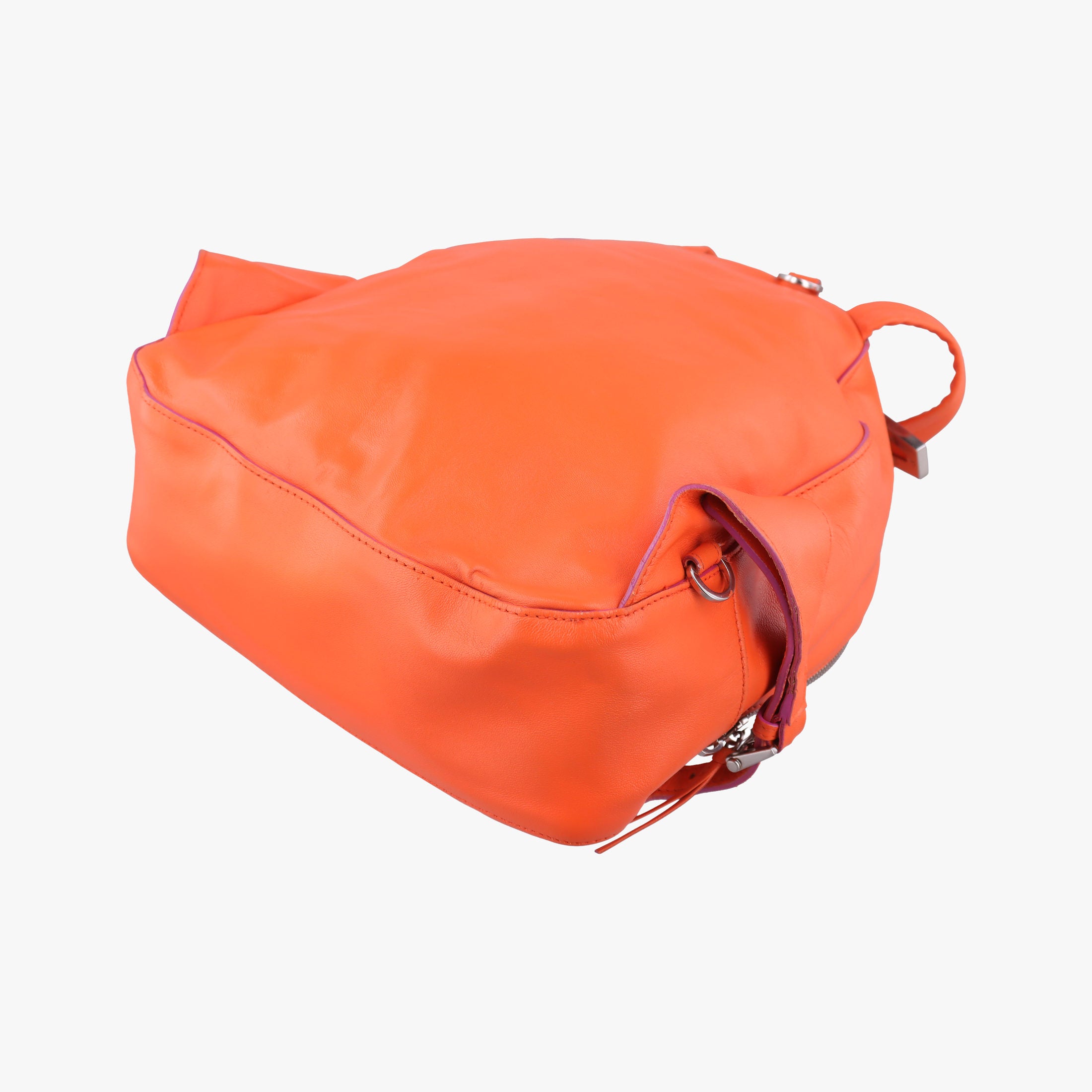 Secondhand VERSACE Medusa Orange Leather  backpack/rucksack | stylenewstar