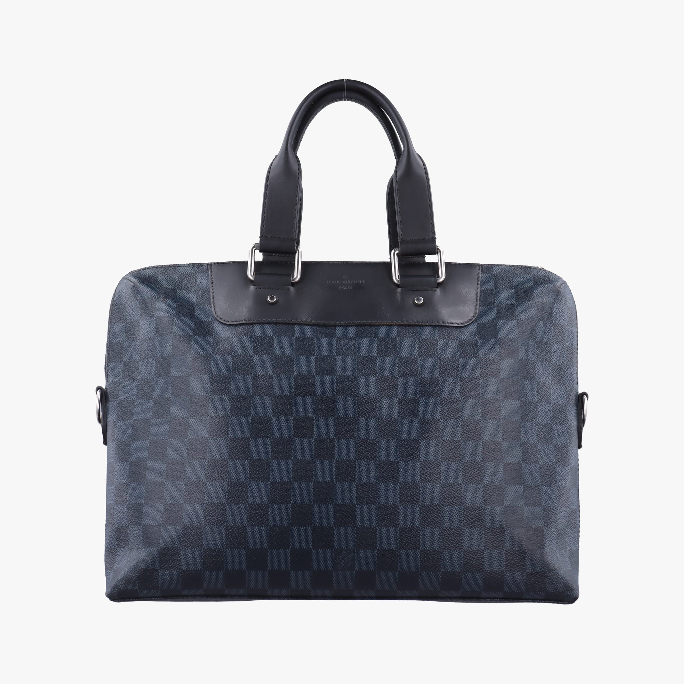 Secondhand Louis Vuitton Porte-Documents Jour Black×Navy Damier Cobalt N42241 handbag | stylenewstar