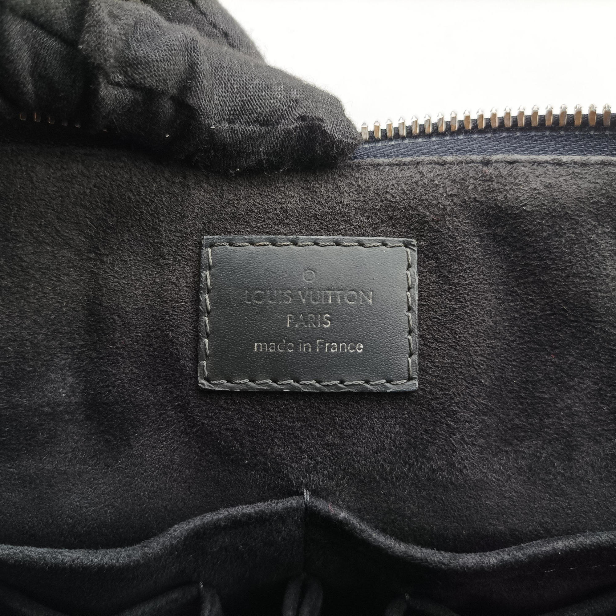 Secondhand Louis Vuitton Porte-Documents Jour Black×Navy Damier Cobalt N42241 handbag | stylenewstar