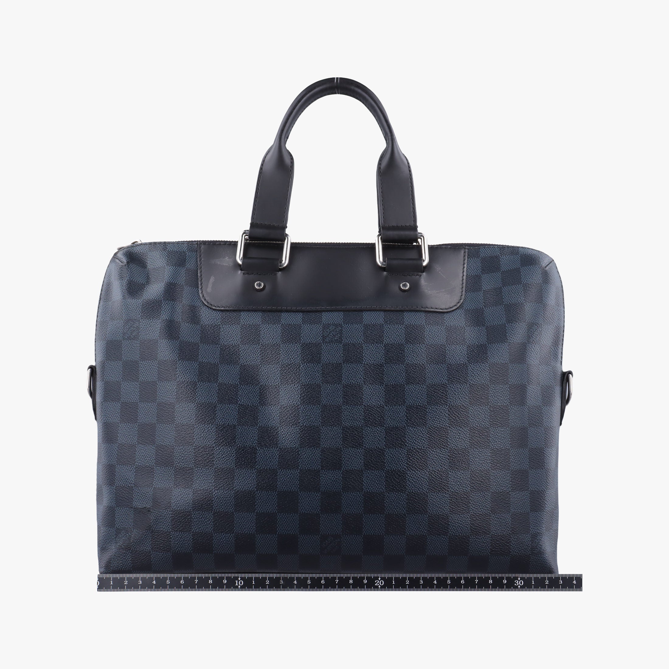 Secondhand Louis Vuitton Porte-Documents Jour Black×Navy Damier Cobalt N42241 handbag | stylenewstar