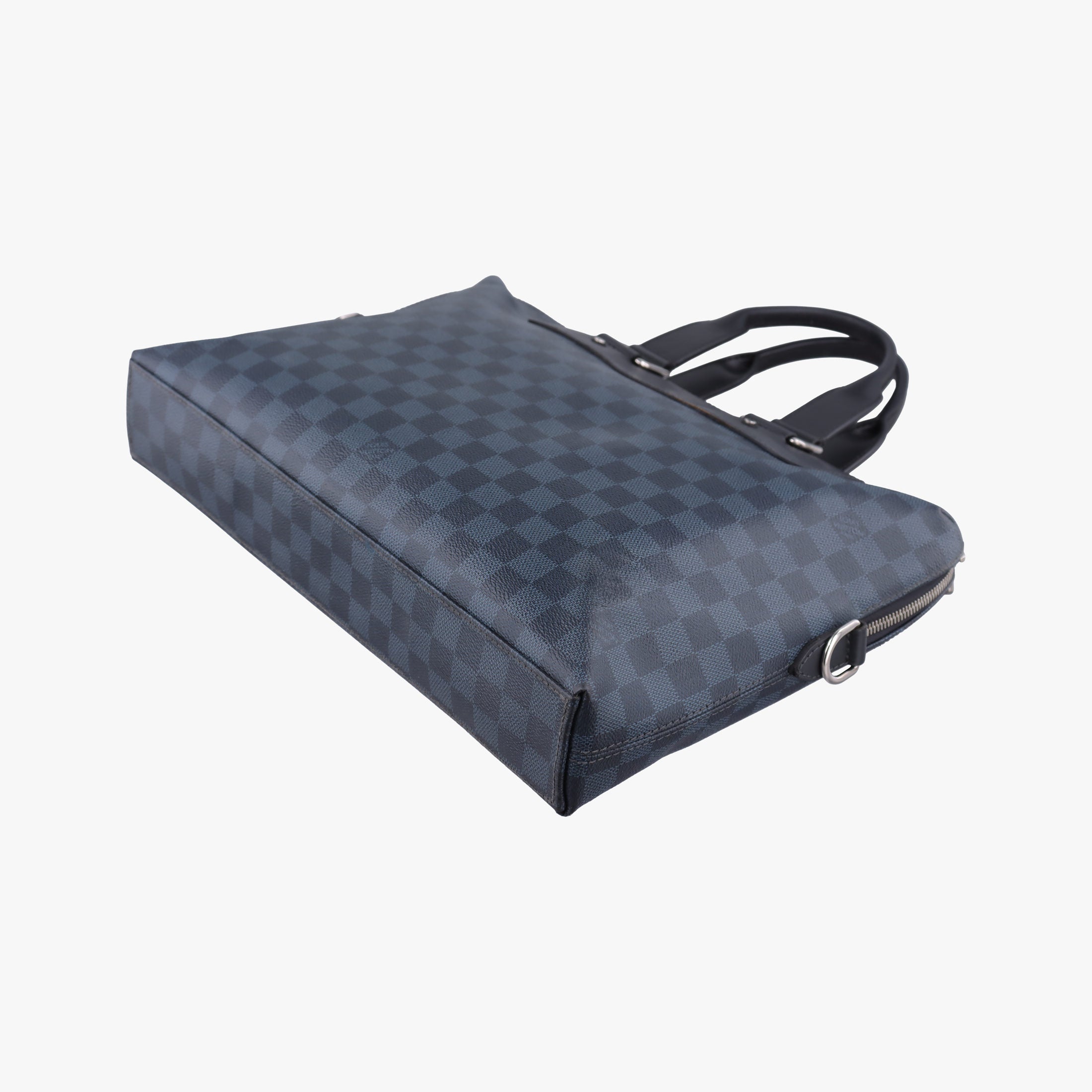 Secondhand Louis Vuitton Porte-Documents Jour Black×Navy Damier Cobalt N42241 handbag | stylenewstar