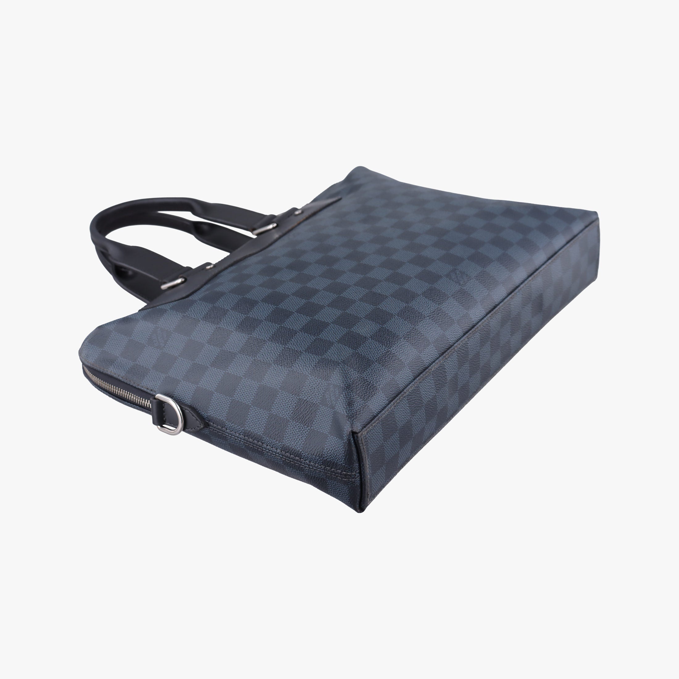 Secondhand Louis Vuitton Porte-Documents Jour Black×Navy Damier Cobalt N42241 handbag | stylenewstar