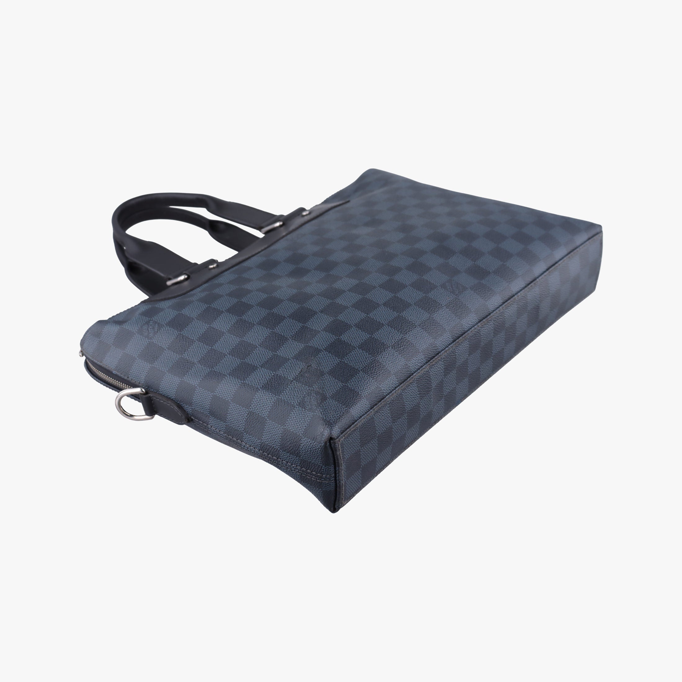 Secondhand Louis Vuitton Porte-Documents Jour Black×Navy Damier Cobalt N42241 handbag | stylenewstar