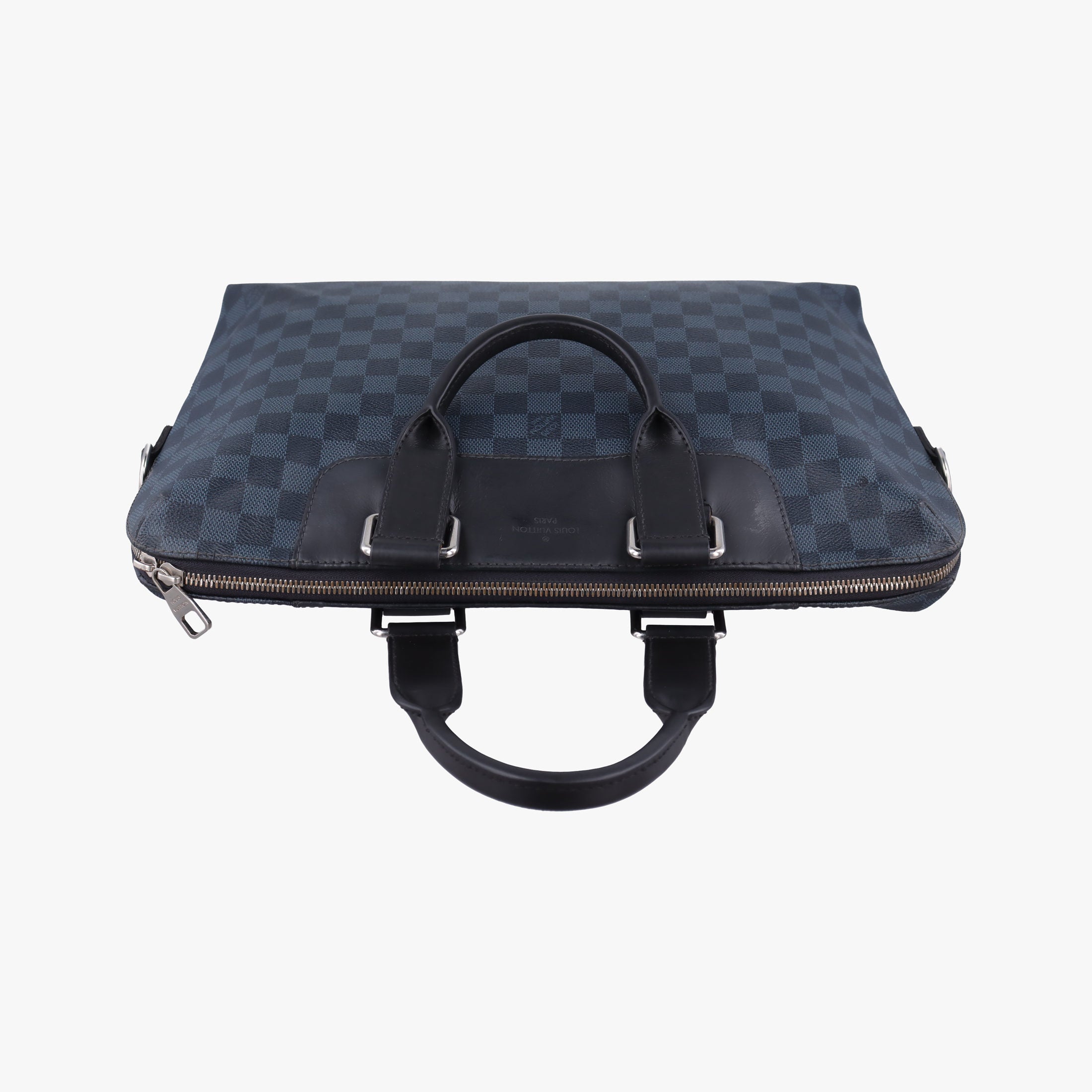 Secondhand Louis Vuitton Porte-Documents Jour Black×Navy Damier Cobalt N42241 handbag | stylenewstar