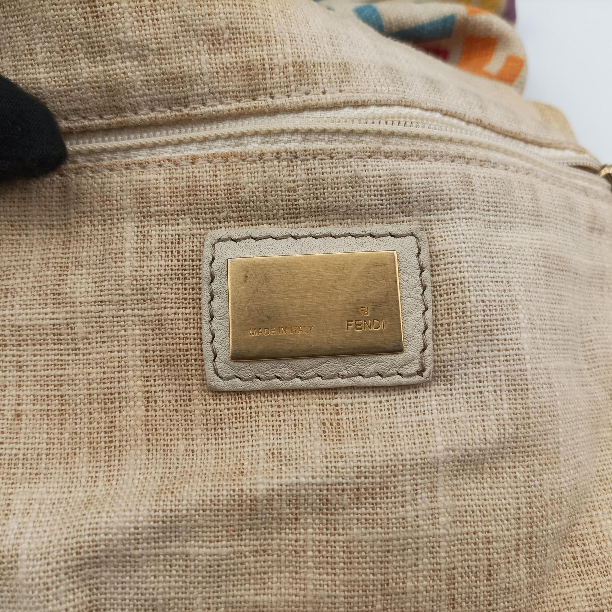 Pre-owned Fendi Vintage Zucca Multicolour canvas 8BL108 shoulderbag | stylenewstar