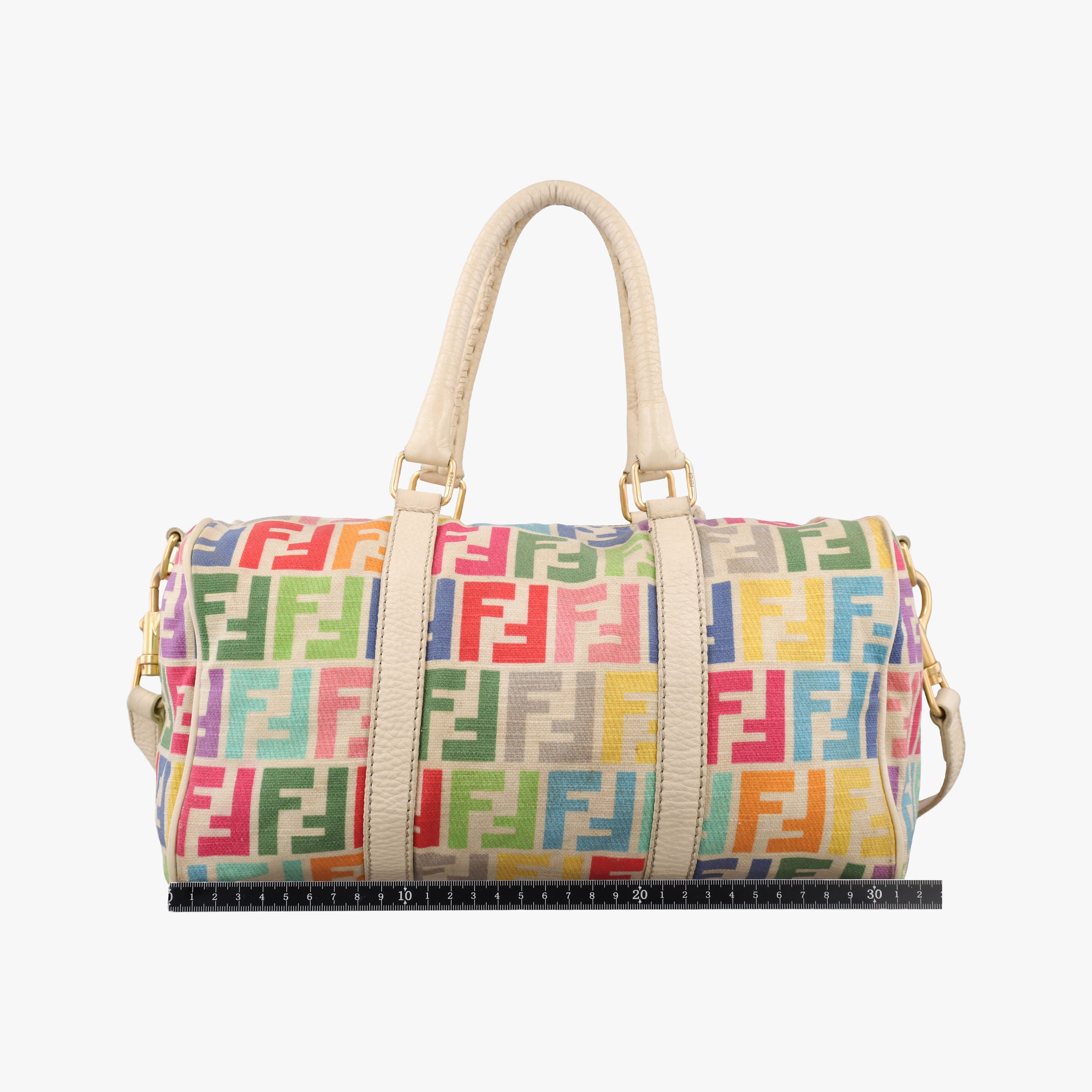 Pre-owned Fendi Vintage Zucca Multicolour canvas 8BL108 shoulderbag | stylenewstar