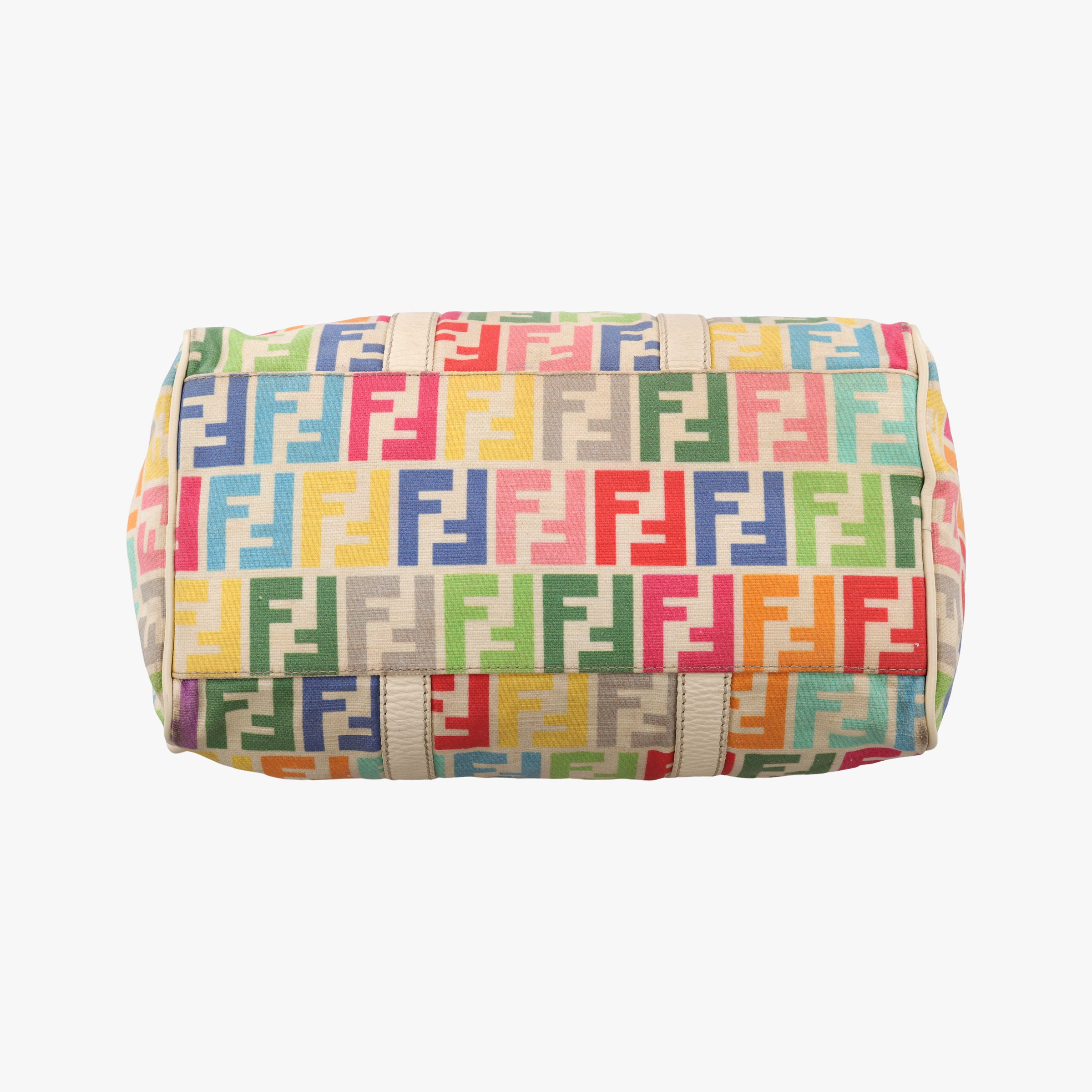 Pre-owned Fendi Vintage Zucca Multicolour canvas 8BL108 shoulderbag | stylenewstar