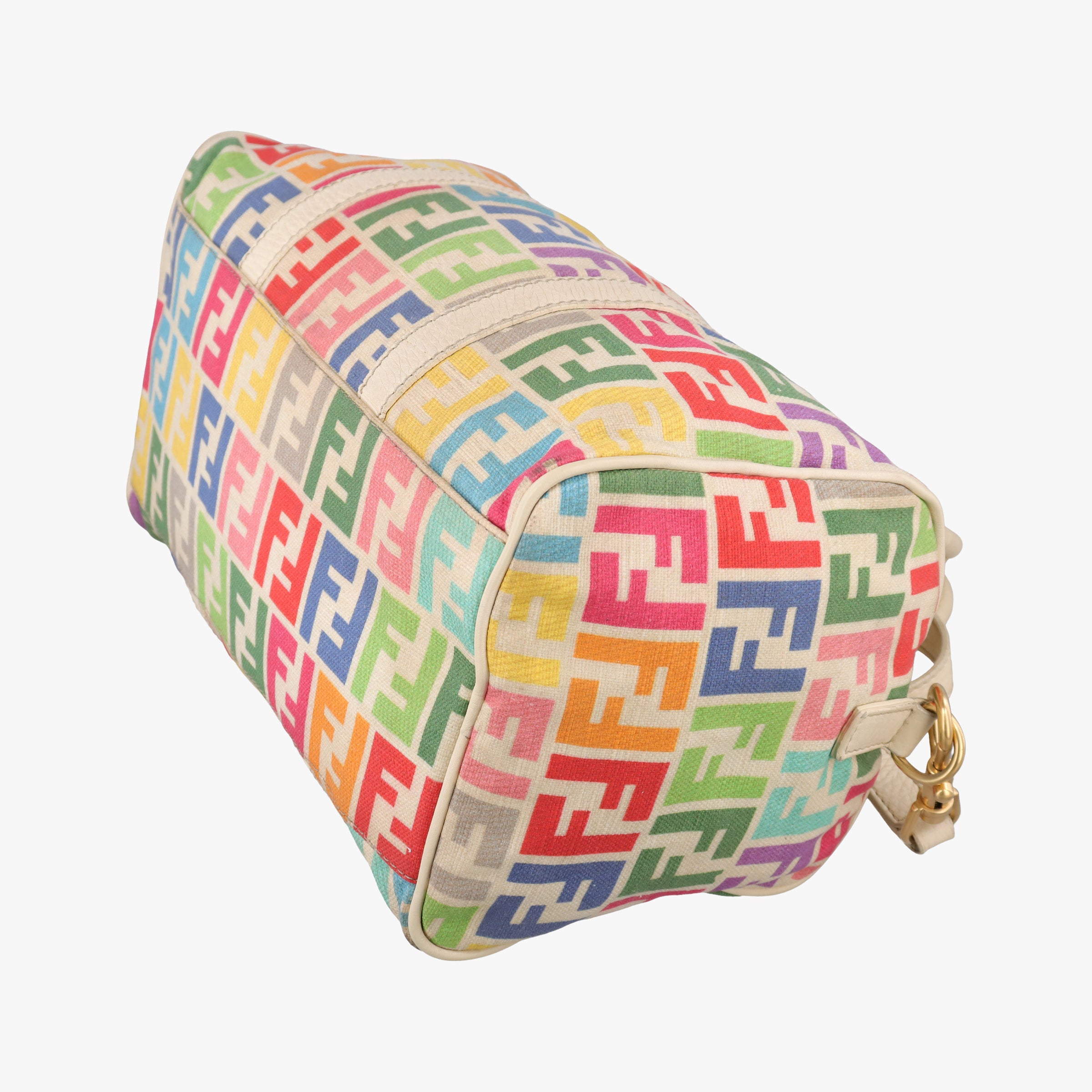 Pre-owned Fendi Vintage Zucca Multicolour canvas 8BL108 shoulderbag | stylenewstar