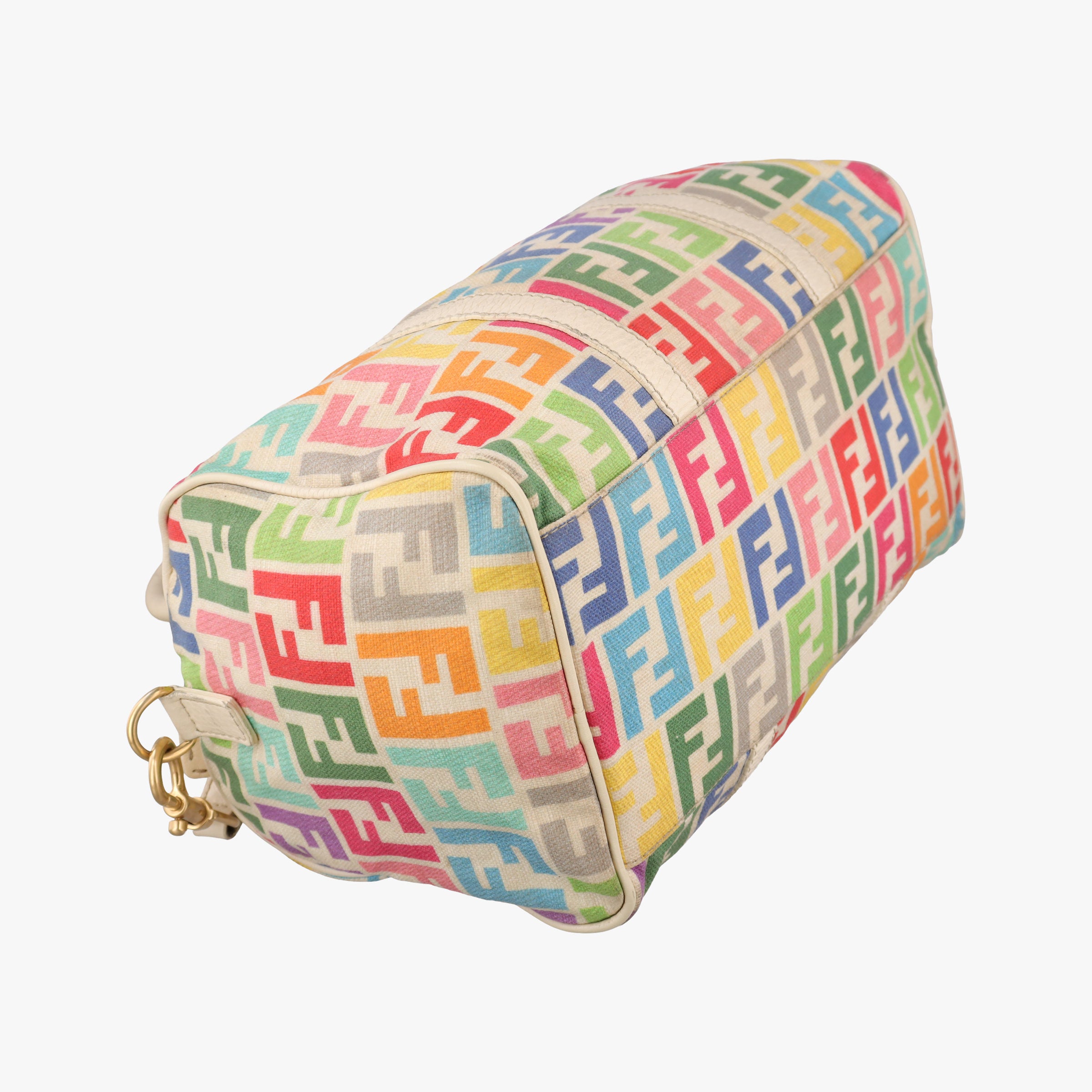 Pre-owned Fendi Vintage Zucca Multicolour canvas 8BL108 shoulderbag | stylenewstar