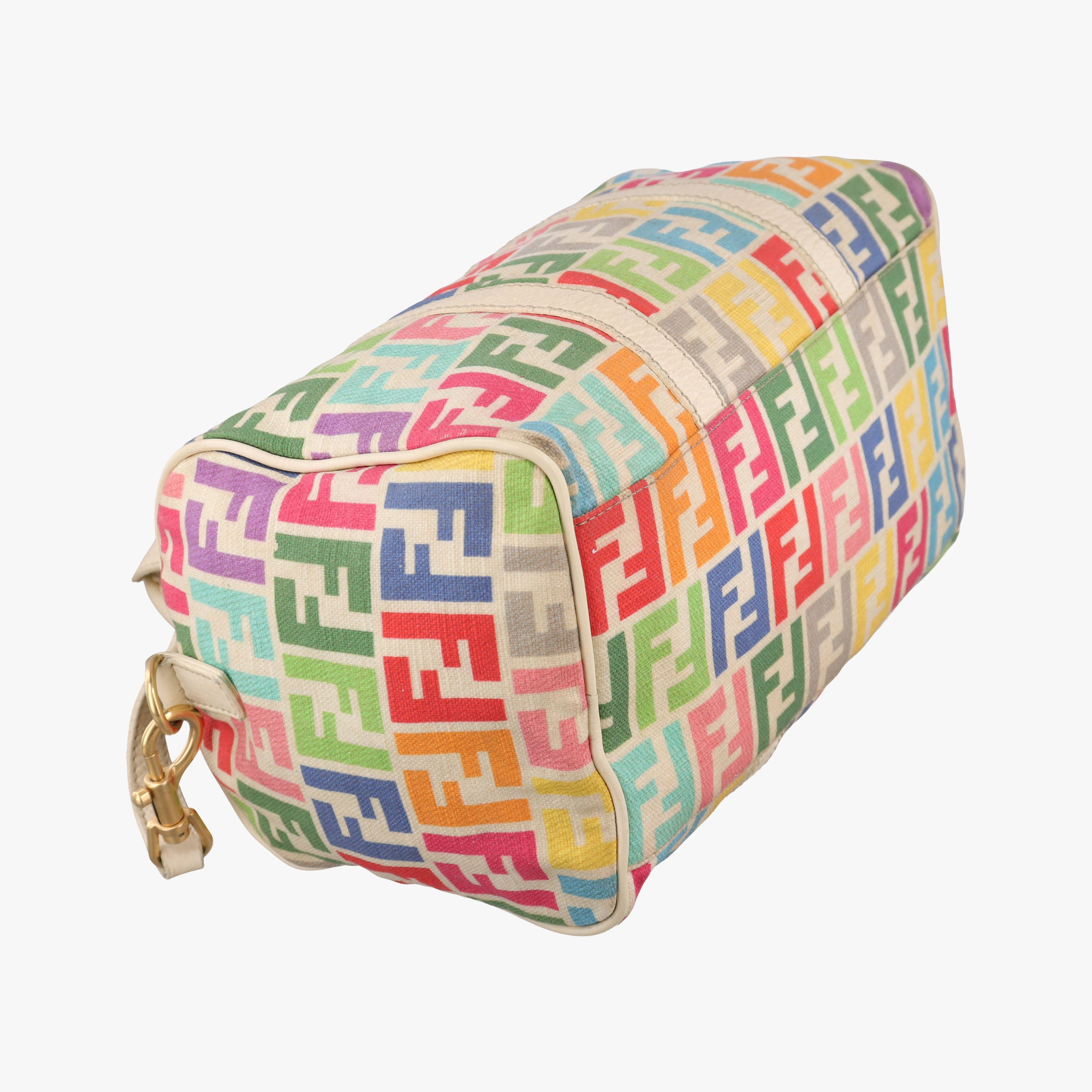 Pre-owned Fendi Vintage Zucca Multicolour canvas 8BL108 shoulderbag | stylenewstar