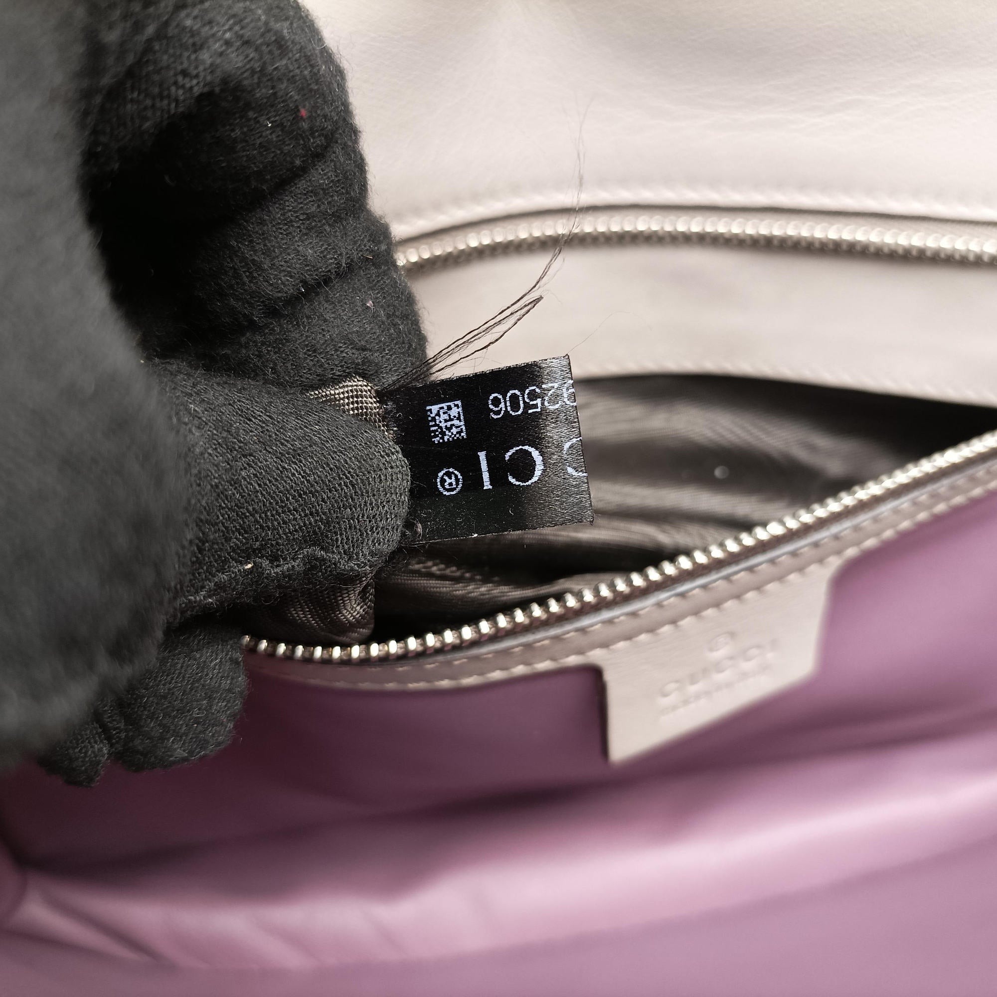 Secondhand Gucci Lady Bamboo Flap Grey Leather 370817 shoulderbag | stylenewstar