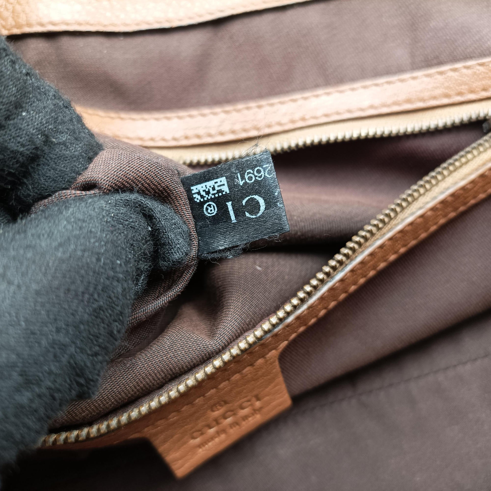 Pre-owned Gucci Guccissima New Pelham horsebit Brown canvas×leather 223958 handbag | stylenewstar