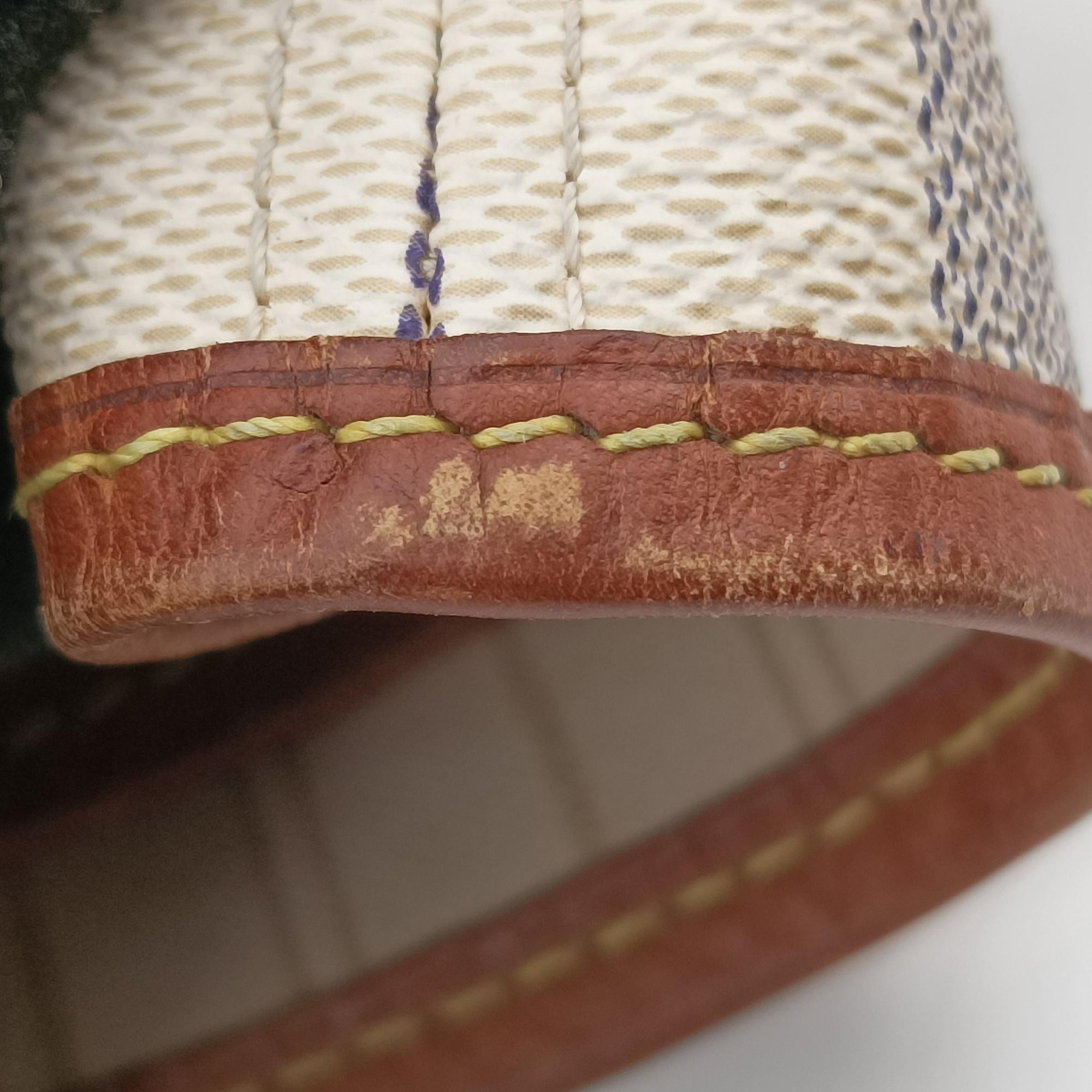 Secondhand Louis Vuitton Neverfull MM Azur Damier Canvas N51107 handbag | stylenewstar