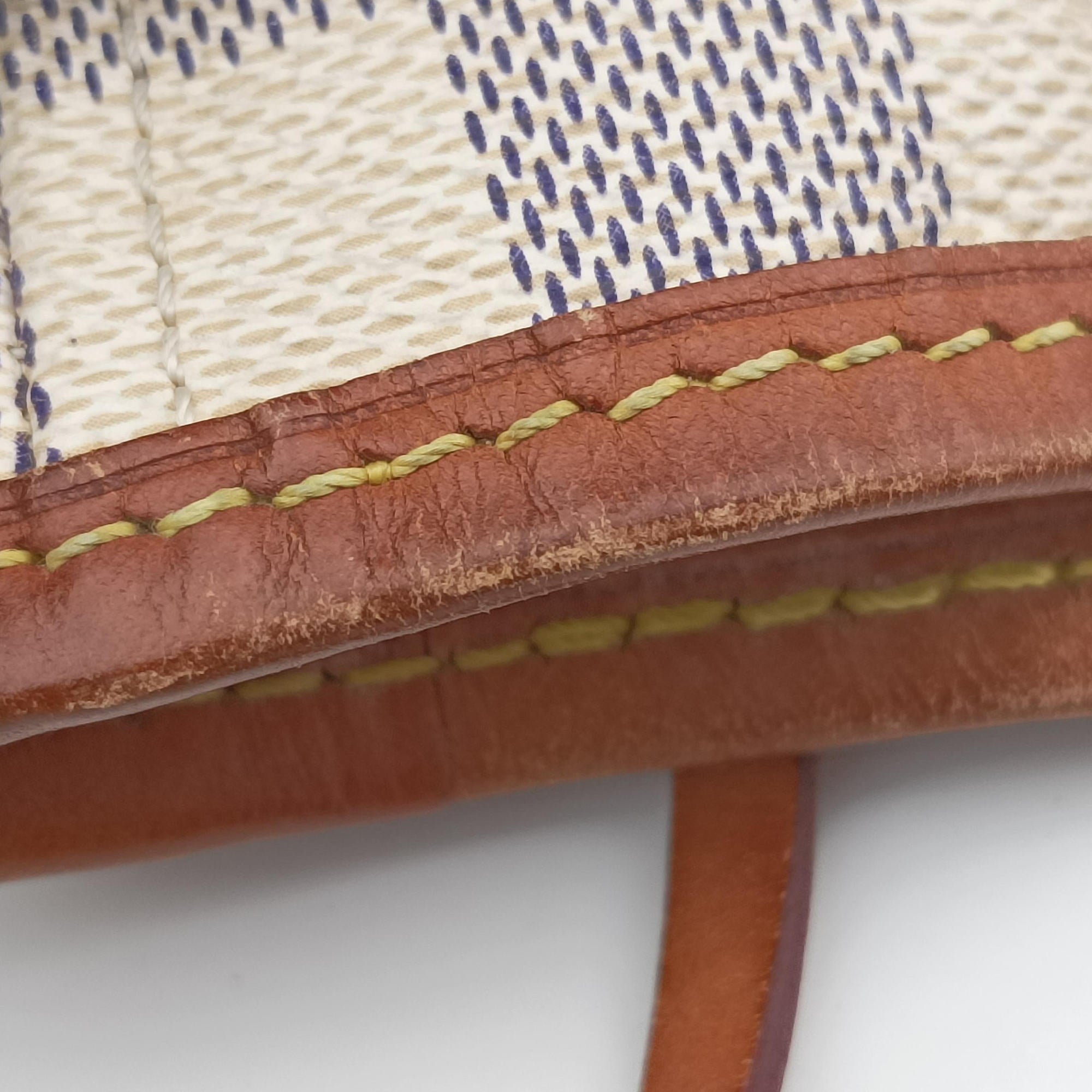 Secondhand Louis Vuitton Neverfull MM Azur Damier Canvas N51107 handbag | stylenewstar