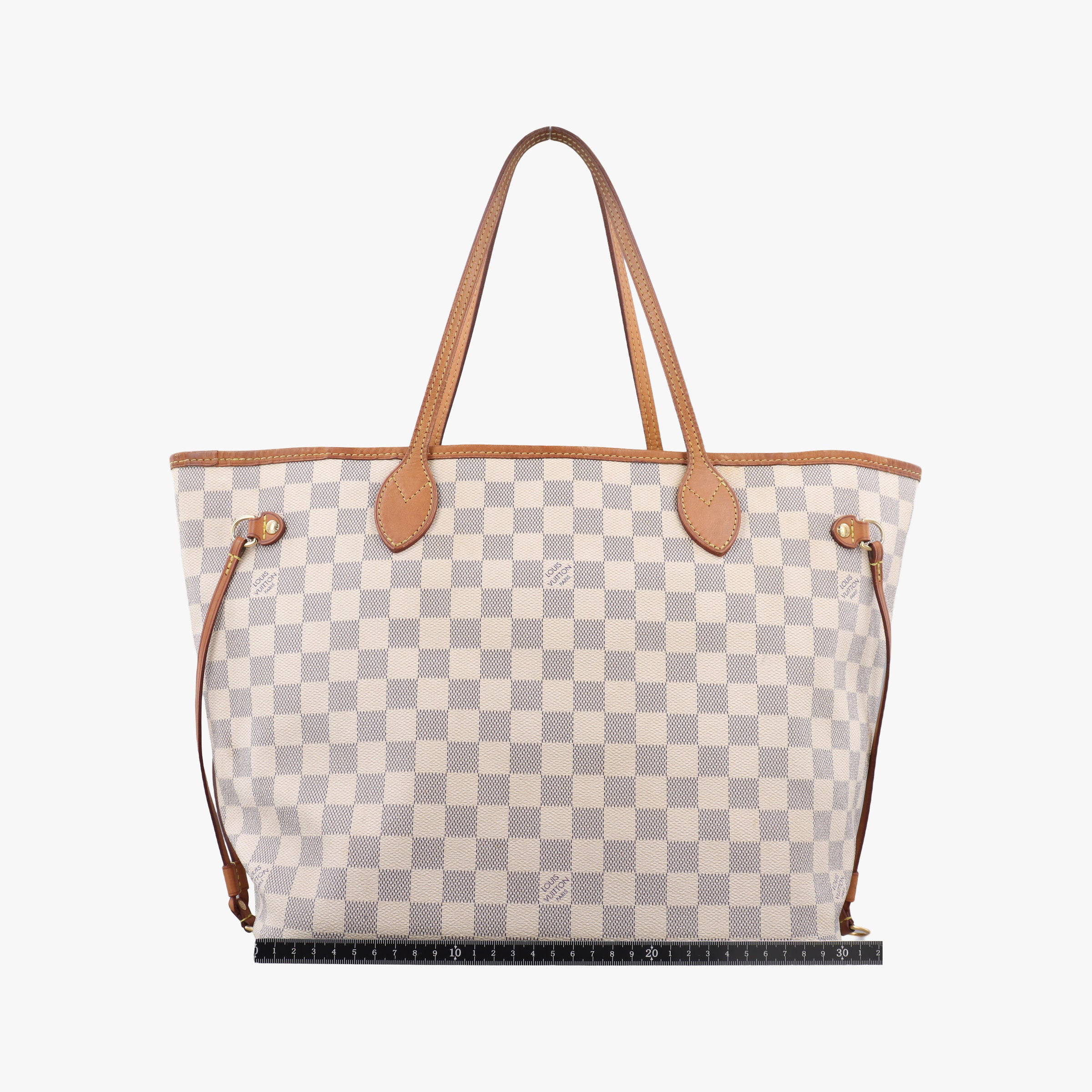 Secondhand Louis Vuitton Neverfull MM Azur Damier Canvas N51107 handbag | stylenewstar