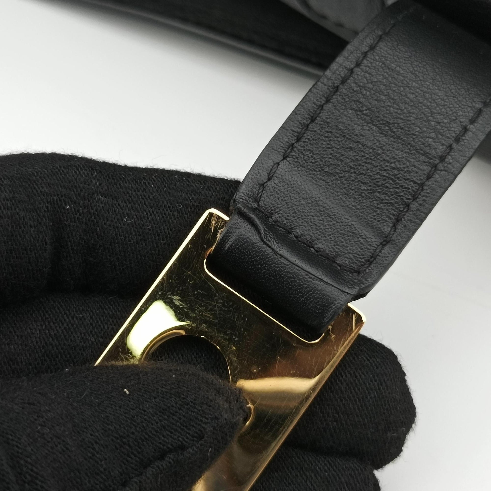 Secondhand Delvaux Tampete Black Leather  shoulderbag | stylenewstar