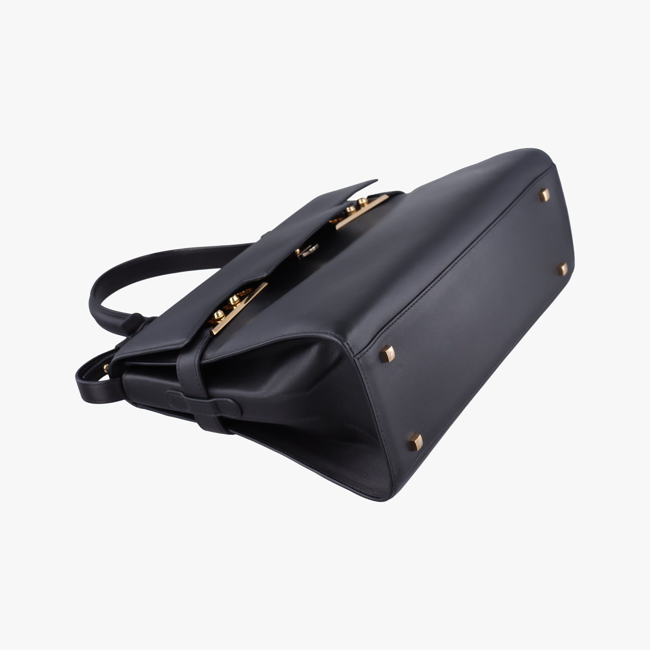 Secondhand Delvaux Tampete Black Leather  shoulderbag | stylenewstar