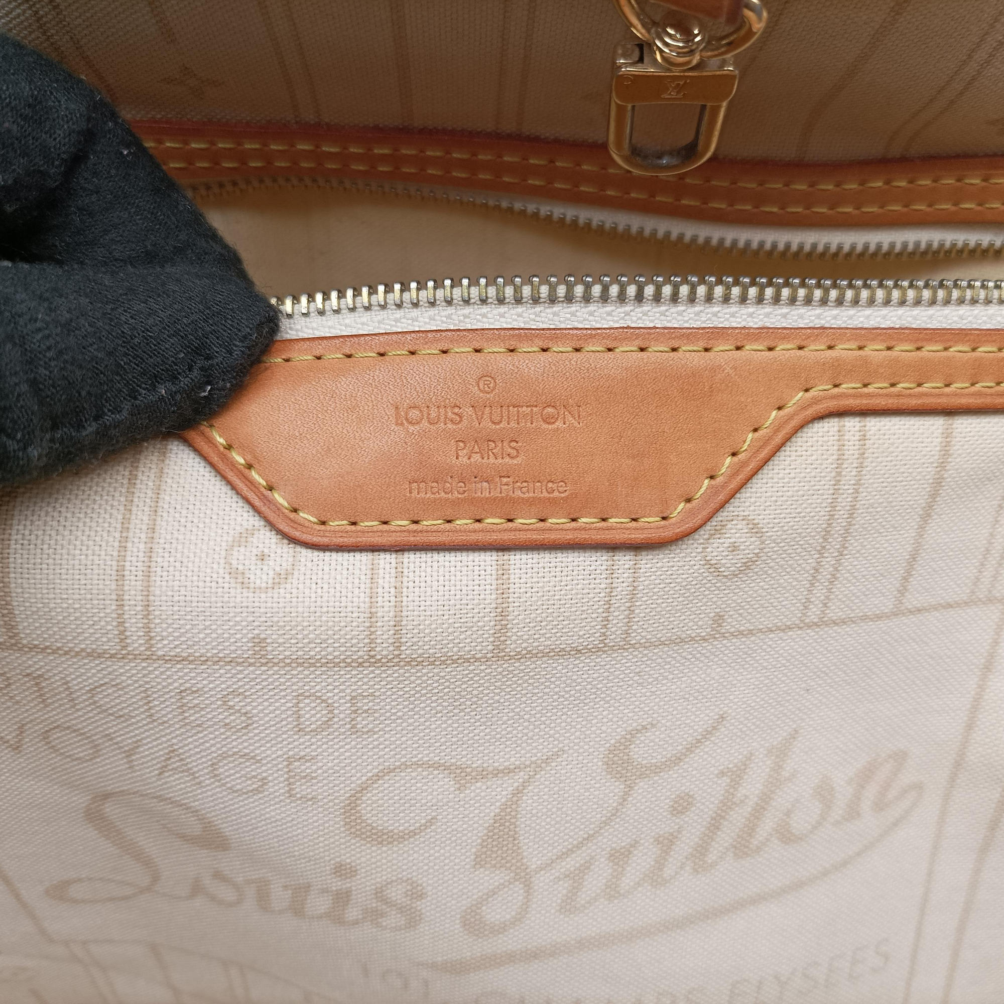Secondhand Louis Vuitton NEVERFULL GM Azur Damier Canvas N51108 handbag | stylenewstar