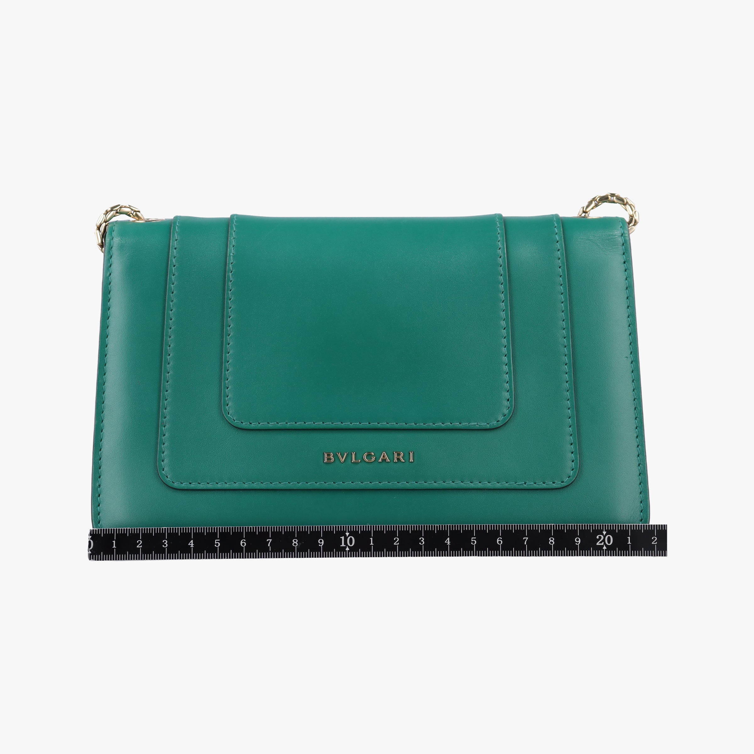 Secondhand Bvlgari SERPENTI FOREVER Green Leather  shoulderbag | stylenewstar