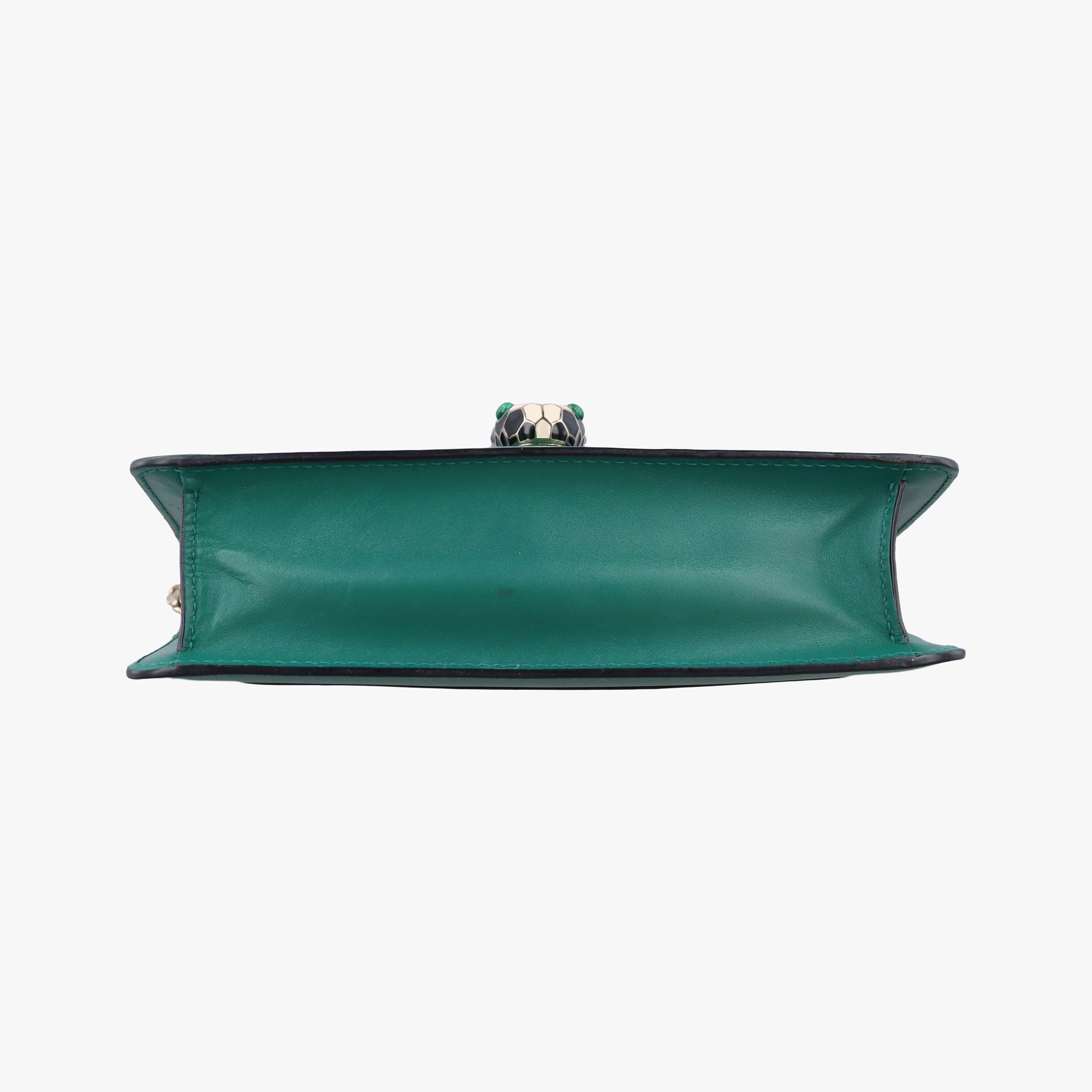 Secondhand Bvlgari SERPENTI FOREVER Green Leather  shoulderbag | stylenewstar