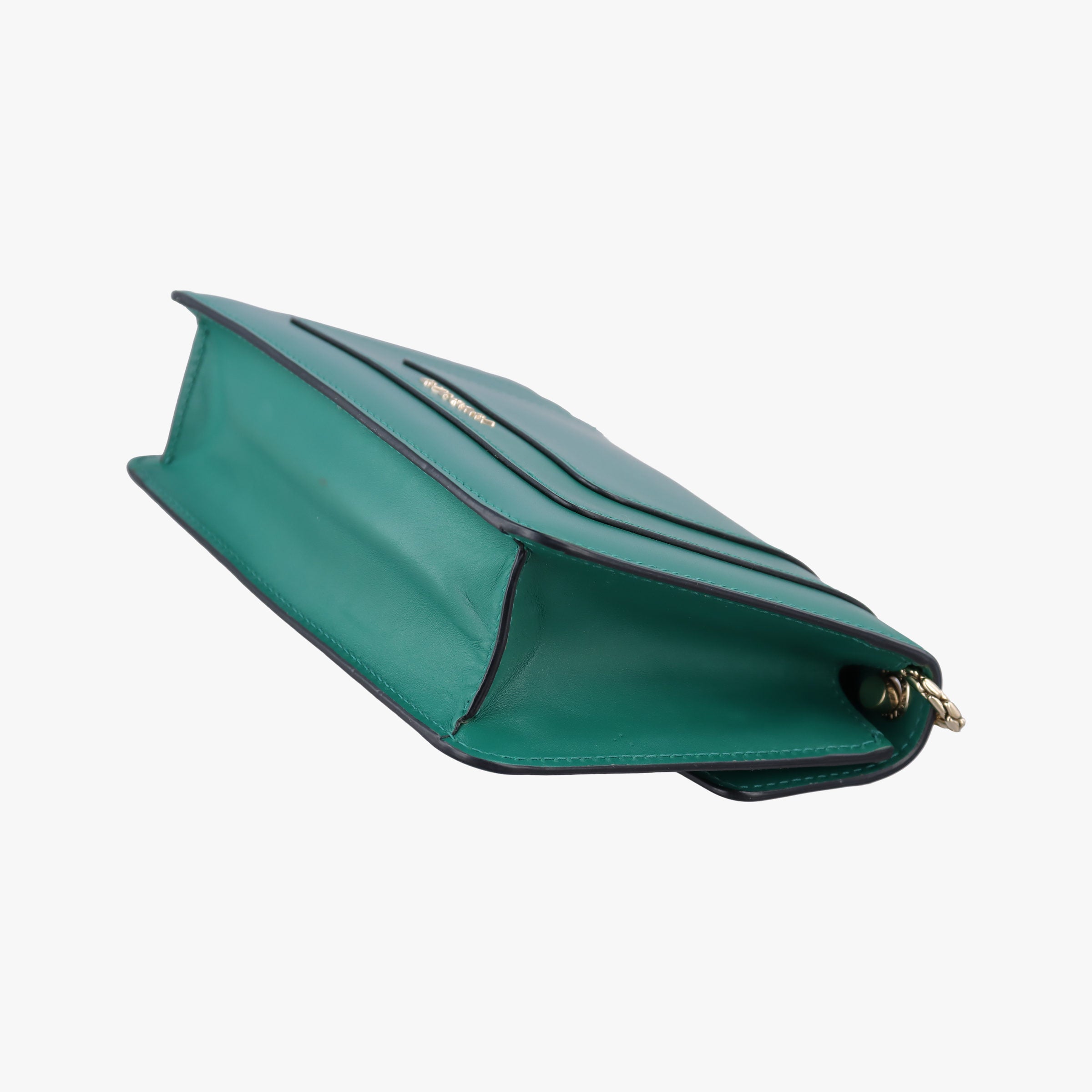 Secondhand Bvlgari SERPENTI FOREVER Green Leather  shoulderbag | stylenewstar