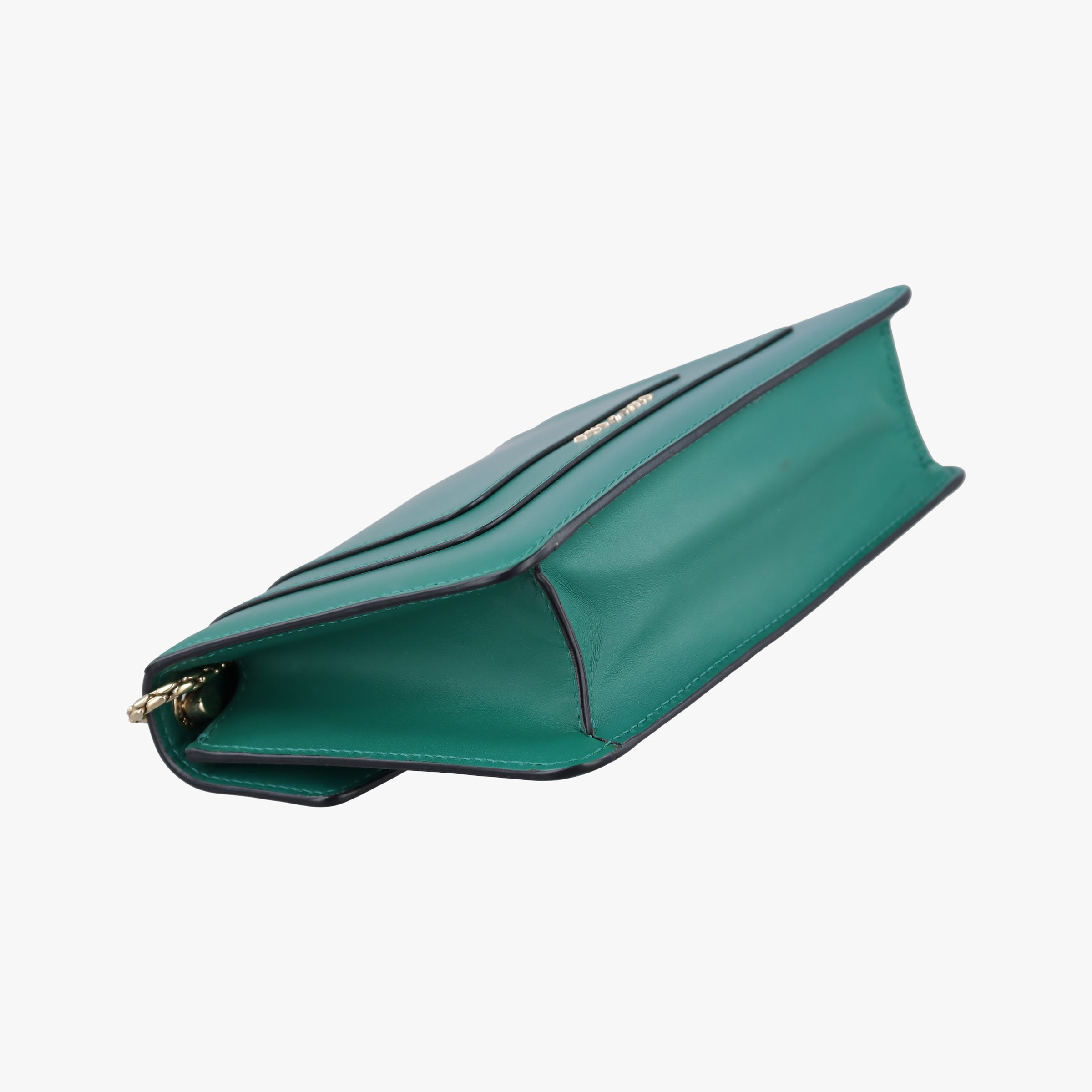 Secondhand Bvlgari SERPENTI FOREVER Green Leather  shoulderbag | stylenewstar