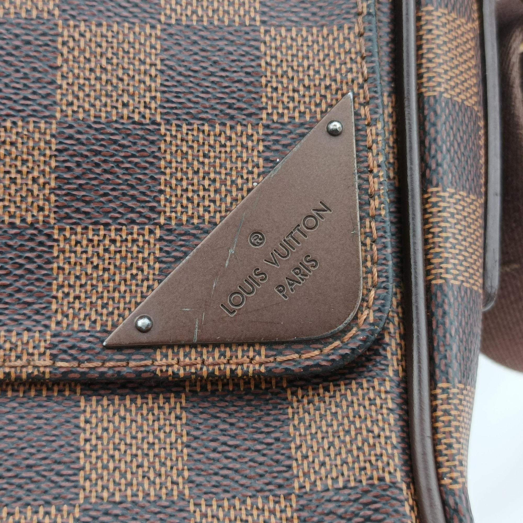 Vintage Louis Vuitton SHELTON EBENE Damier Canvas N41149 shoulderbag | stylenewstar
