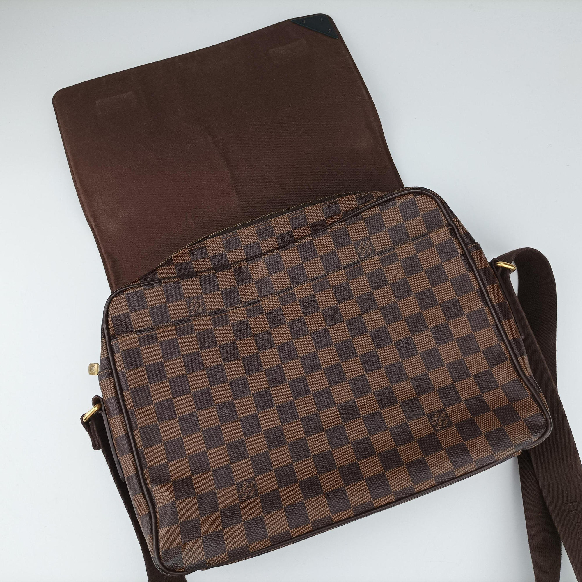 Vintage Louis Vuitton SHELTON EBENE Damier Canvas N41149 shoulderbag | stylenewstar