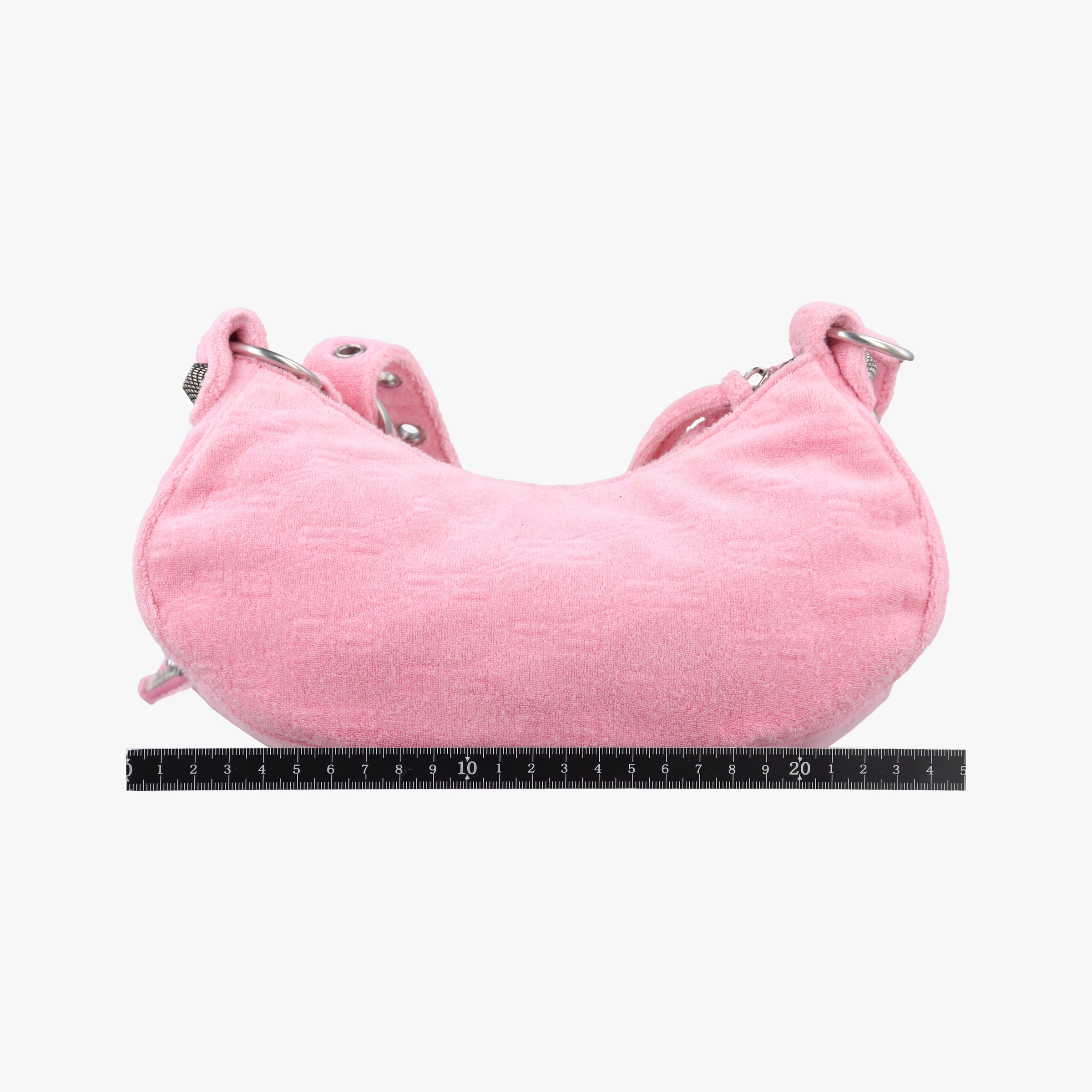 Secondhand Balenciaga Le Cagole mini Pink Pile Fabric  shoulderbag | stylenewstar