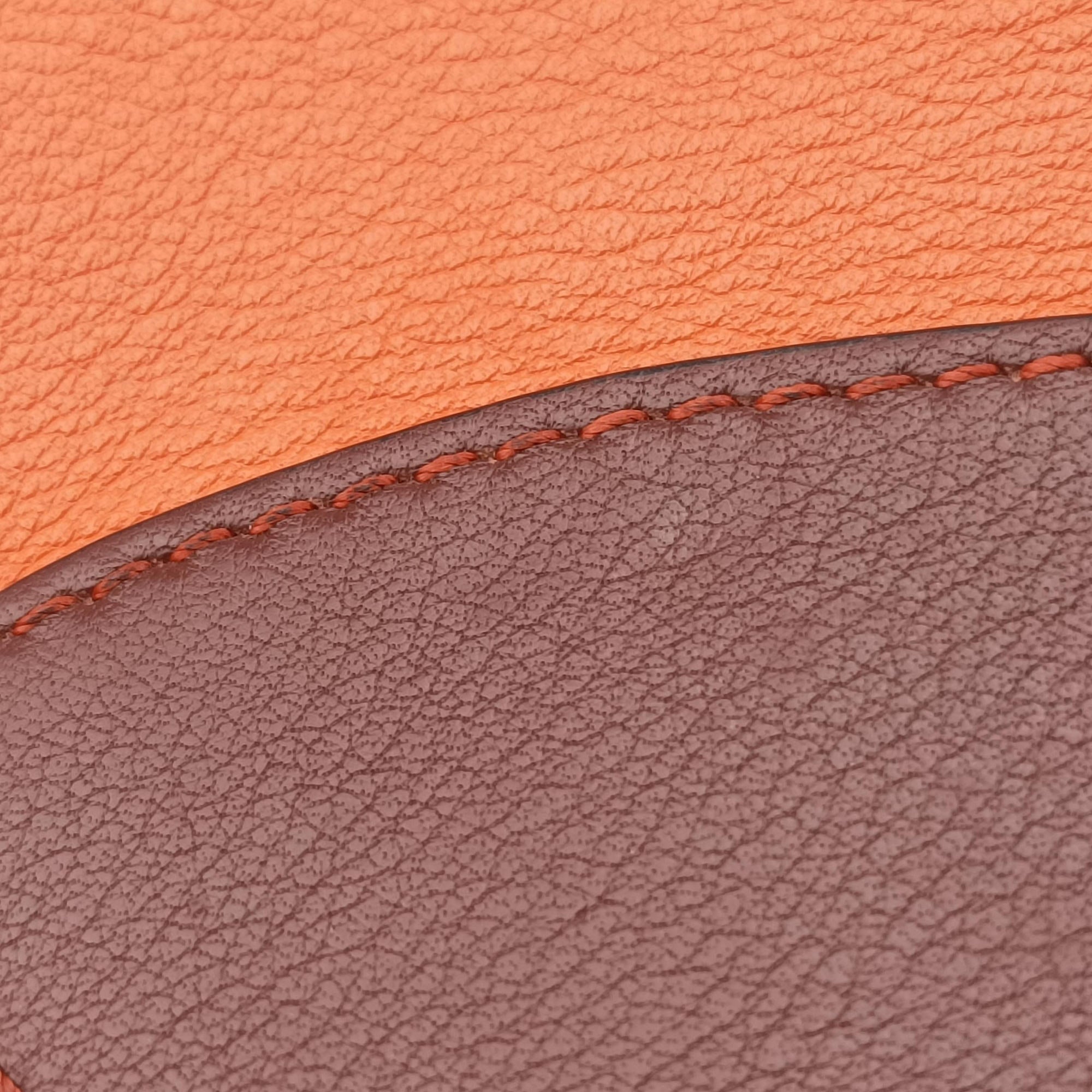 Pre-owned Loewe Hammock Orange×Red×Brown Leather  shoulderbag | stylenewstar
