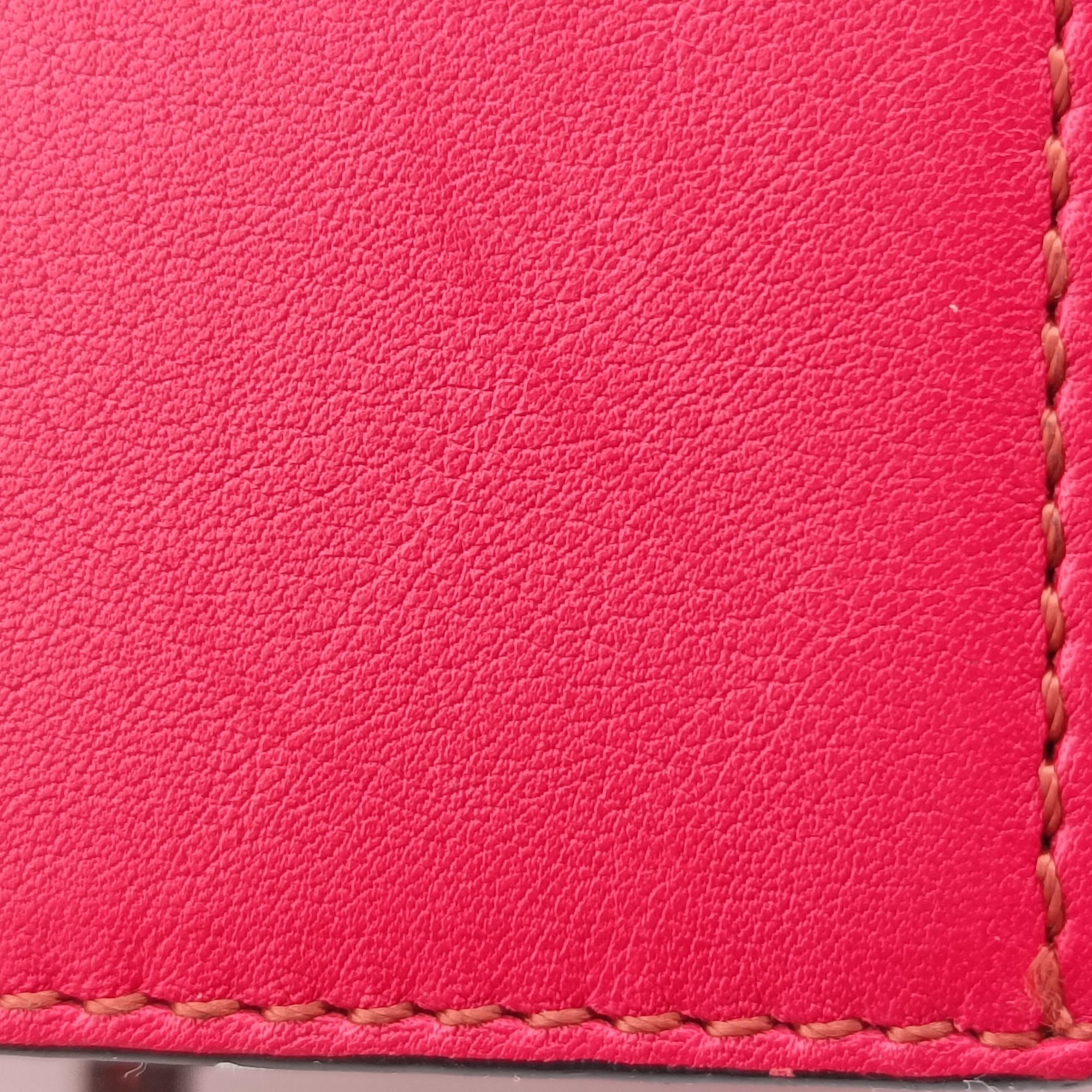 Pre-owned Loewe Hammock Orange×Red×Brown Leather  shoulderbag | stylenewstar