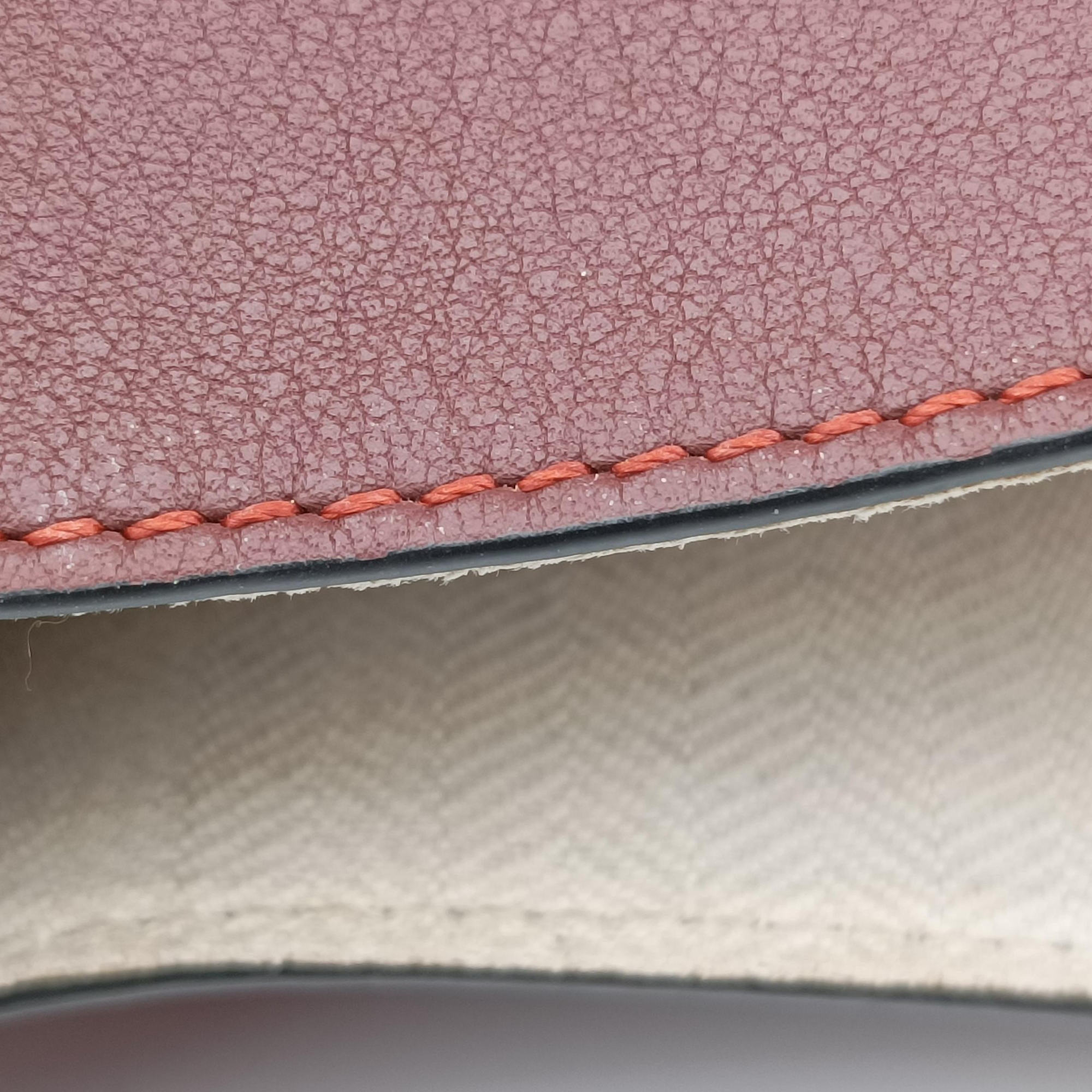 Pre-owned Loewe Hammock Orange×Red×Brown Leather  shoulderbag | stylenewstar