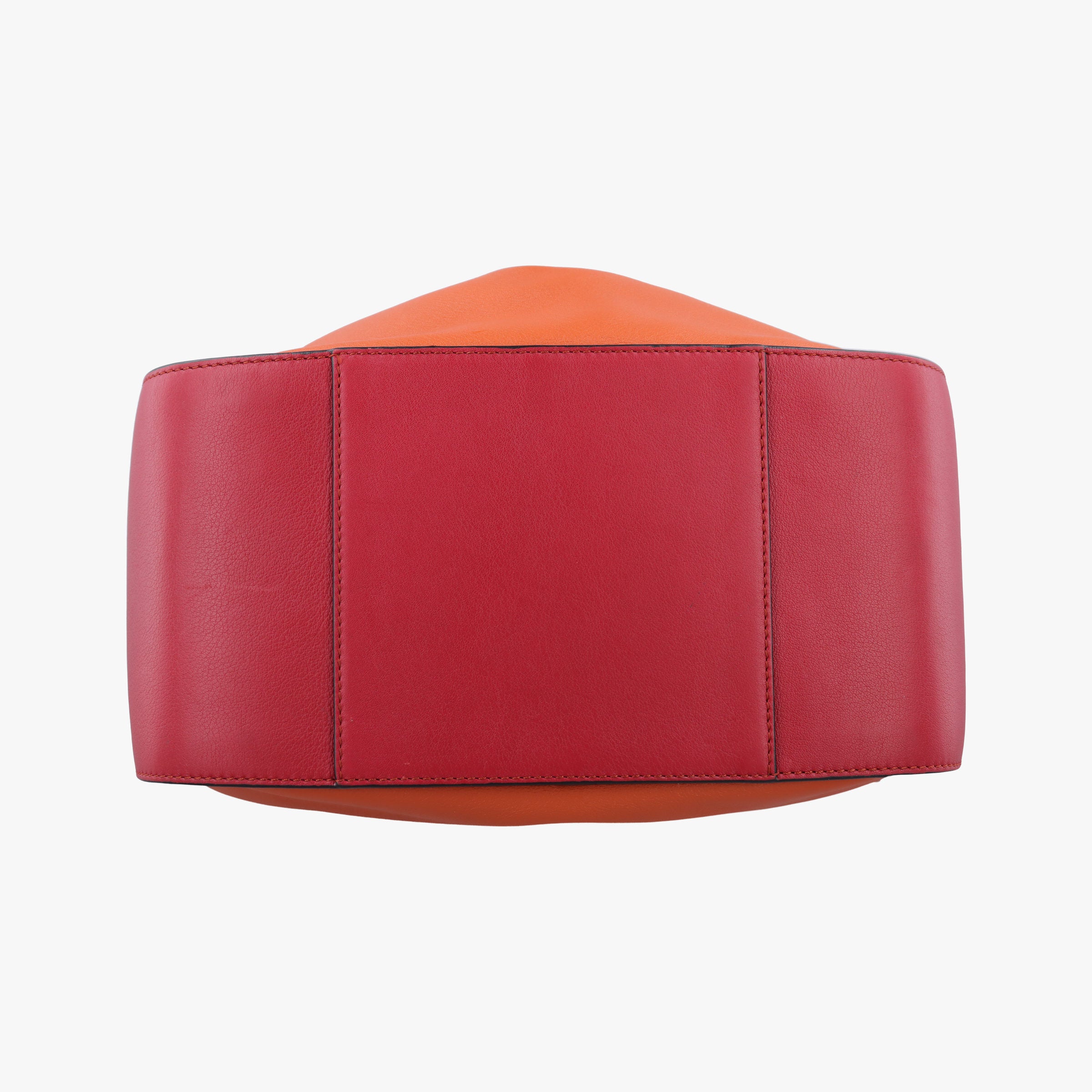 Pre-owned Loewe Hammock Orange×Red×Brown Leather  shoulderbag | stylenewstar