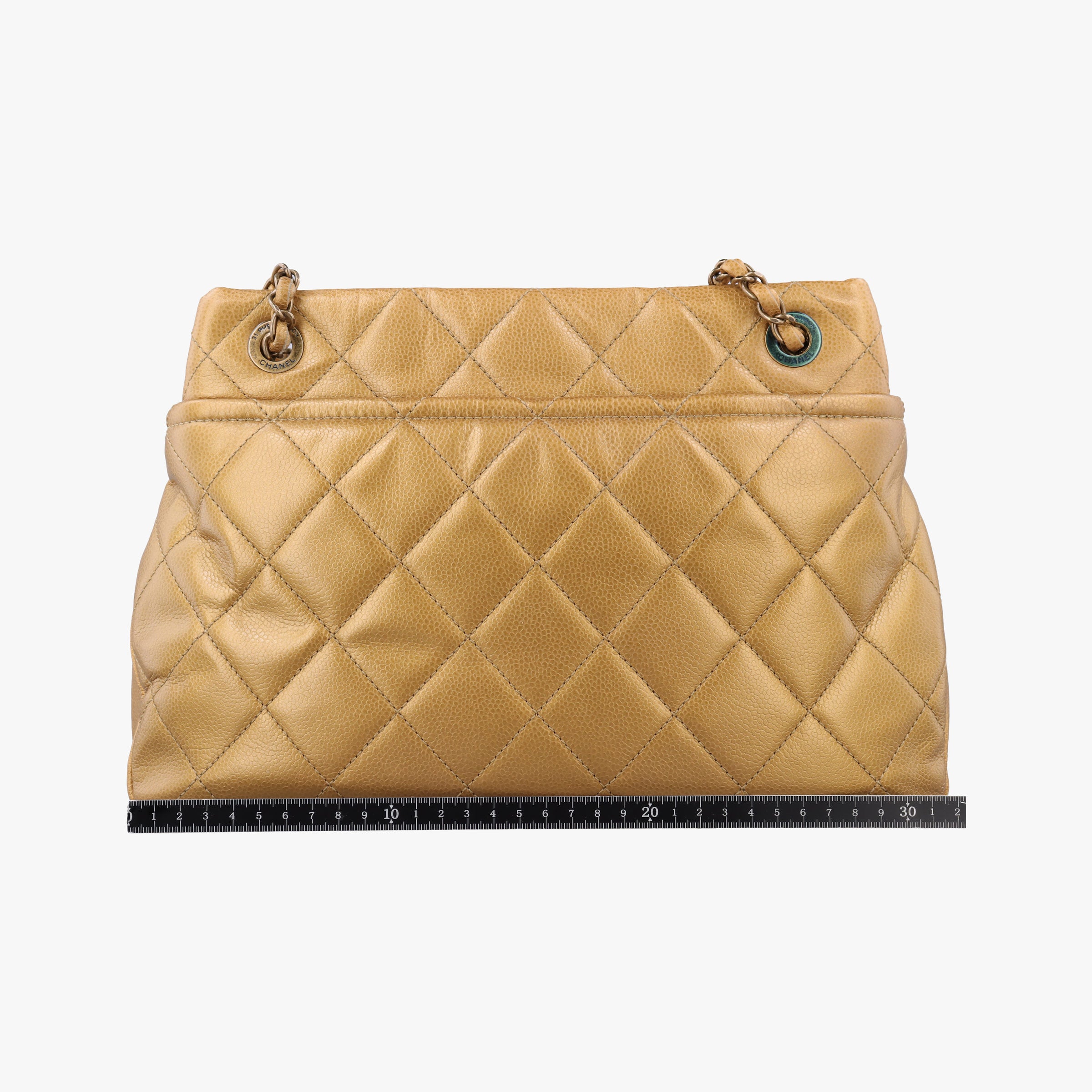Pre-owned Chanel Matelasse Cocomark Golden caviar skin A65771 shoulderbag | stylenewstar