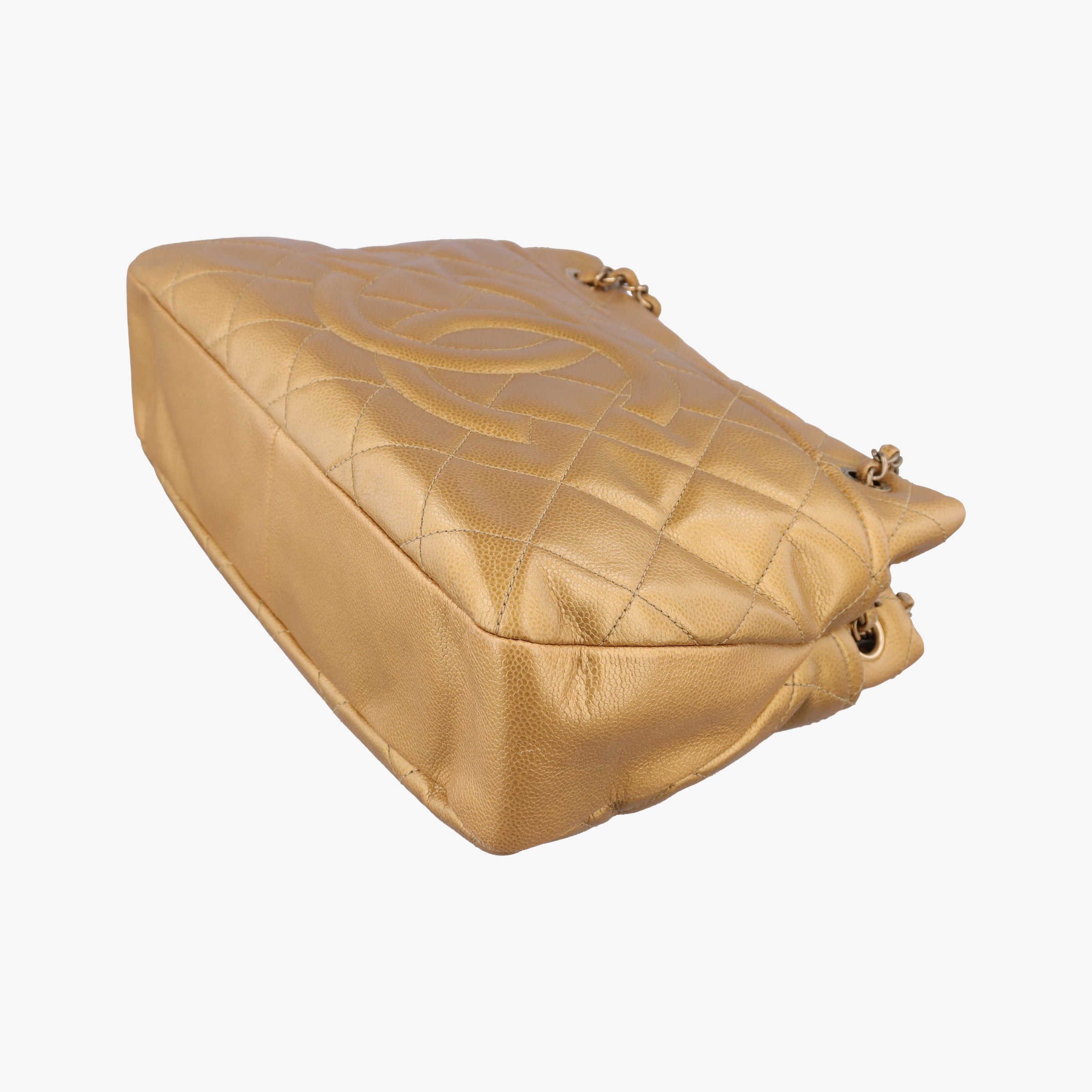 Pre-owned Chanel Matelasse Cocomark Golden caviar skin A65771 shoulderbag | stylenewstar