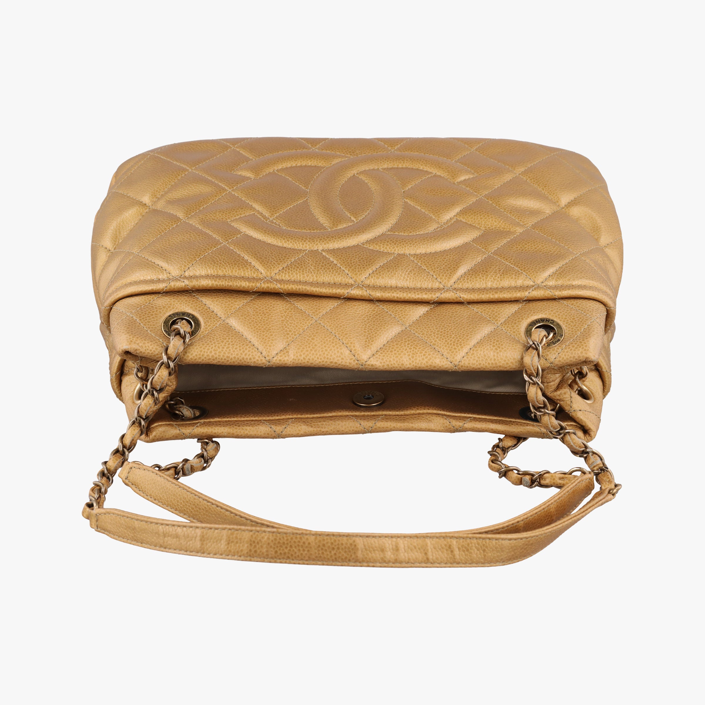 Pre-owned Chanel Matelasse Cocomark Golden caviar skin A65771 shoulderbag | stylenewstar