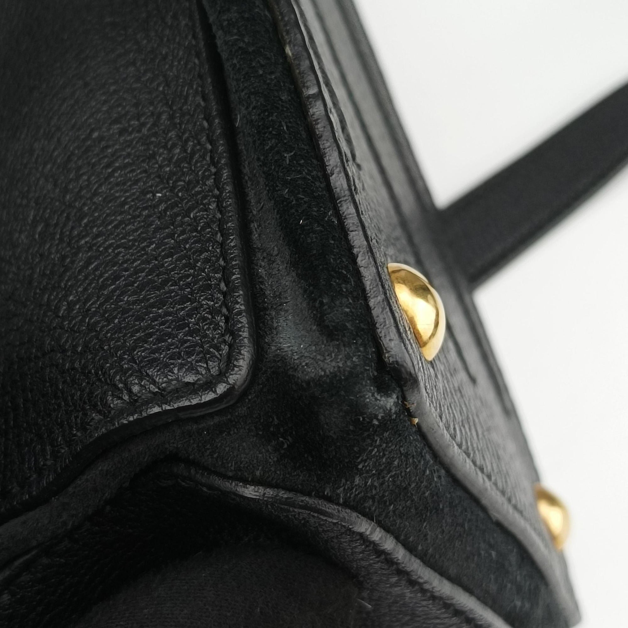 Pre-owned Yves Saint Laurent Muse to White x Dark Brown x Black Pony hair x Leather 283761 shoulderbag | stylenewstar