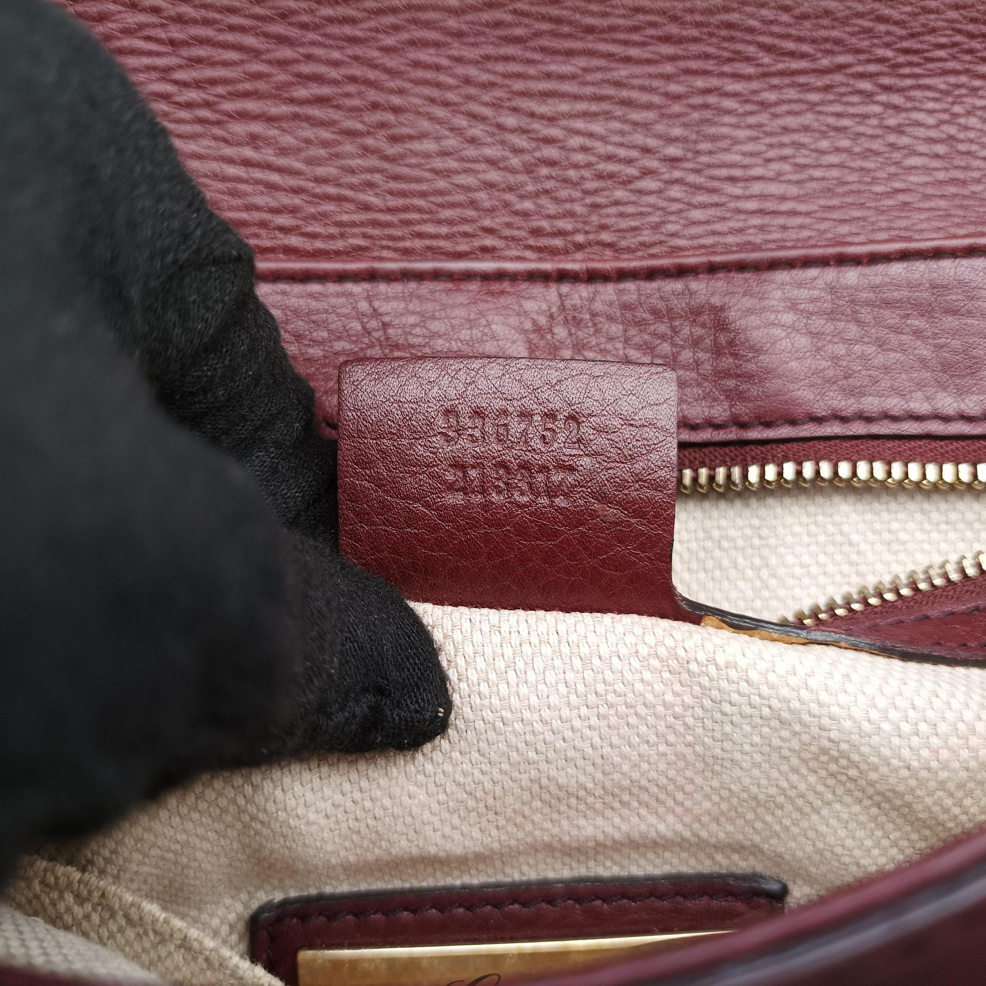 Pre-owned Gucci SOHO Burgundy Leather 336752 shoulderbag | stylenewstar