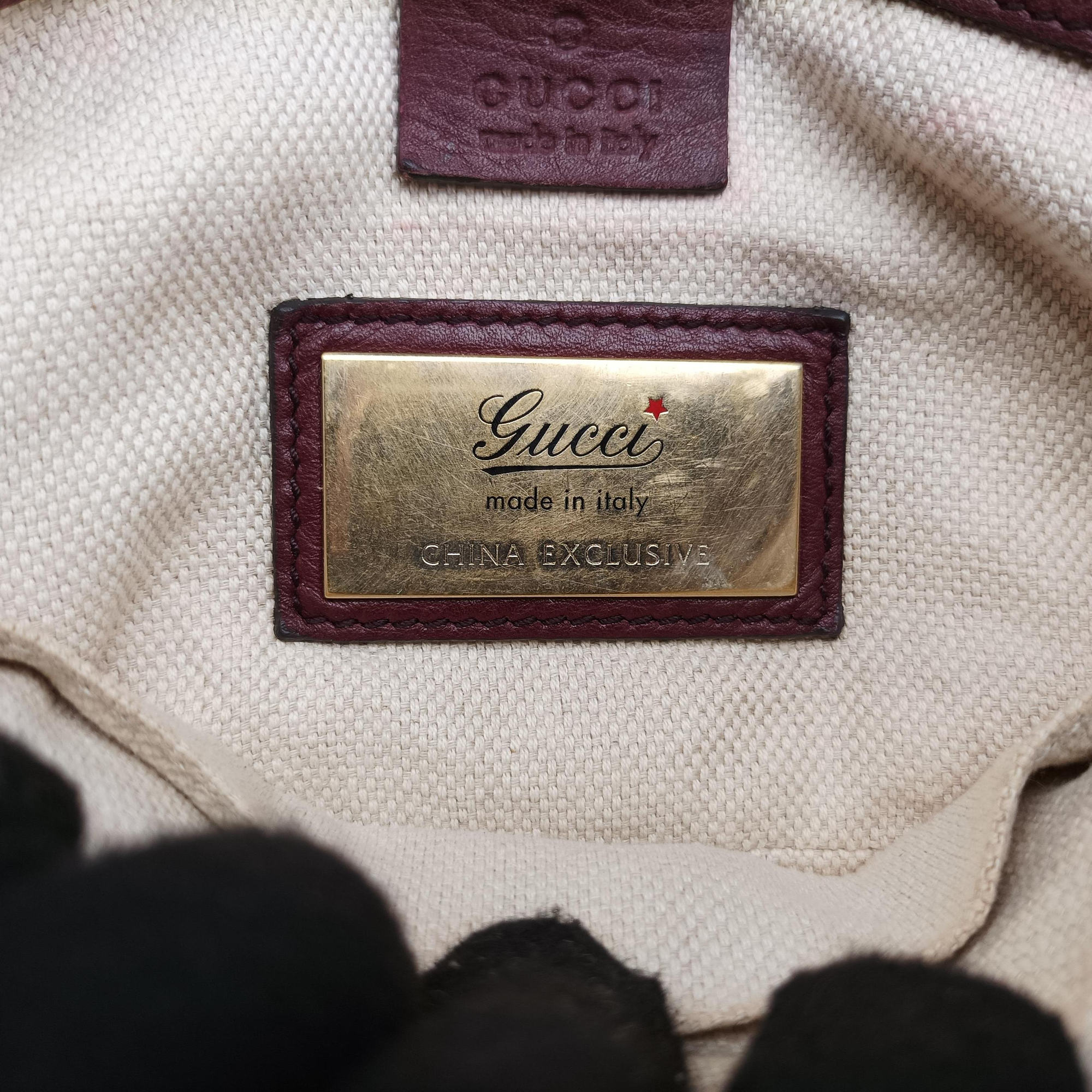 Pre-owned Gucci SOHO Burgundy Leather 336752 shoulderbag | stylenewstar
