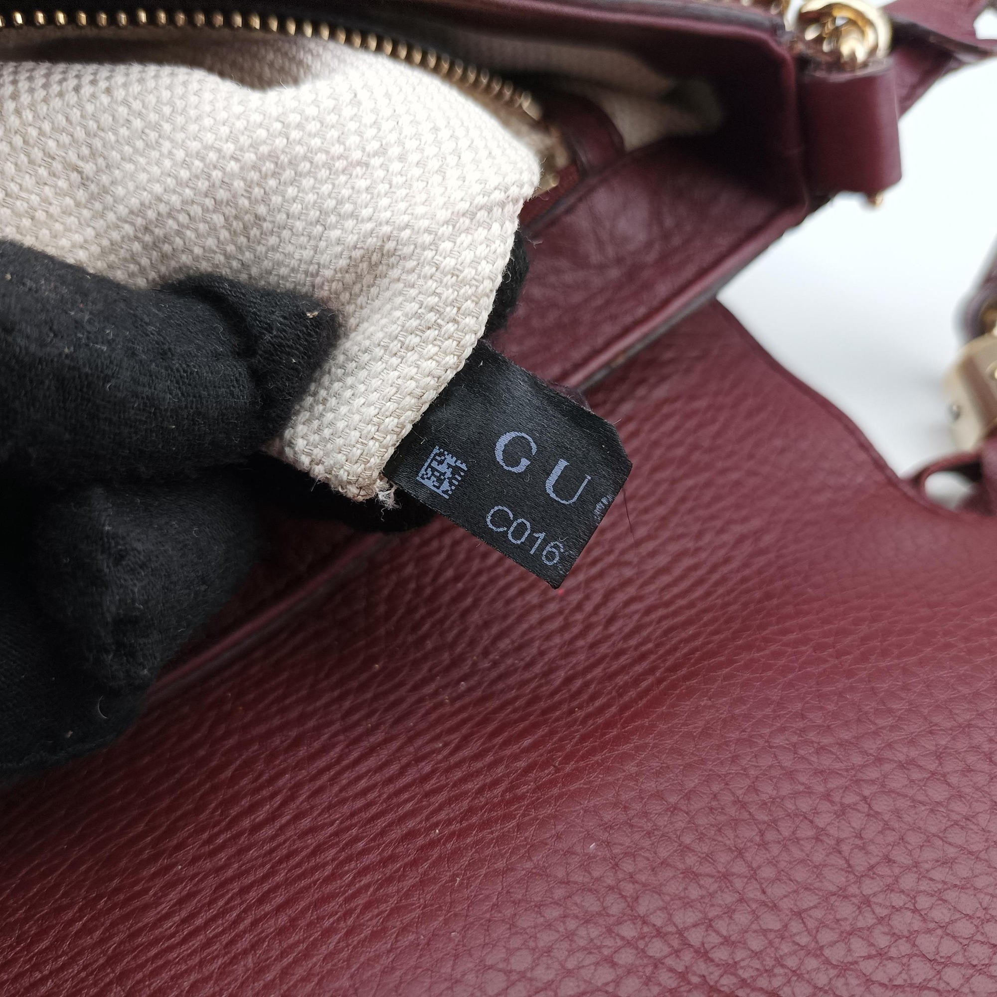 Pre-owned Gucci SOHO Burgundy Leather 336752 shoulderbag | stylenewstar