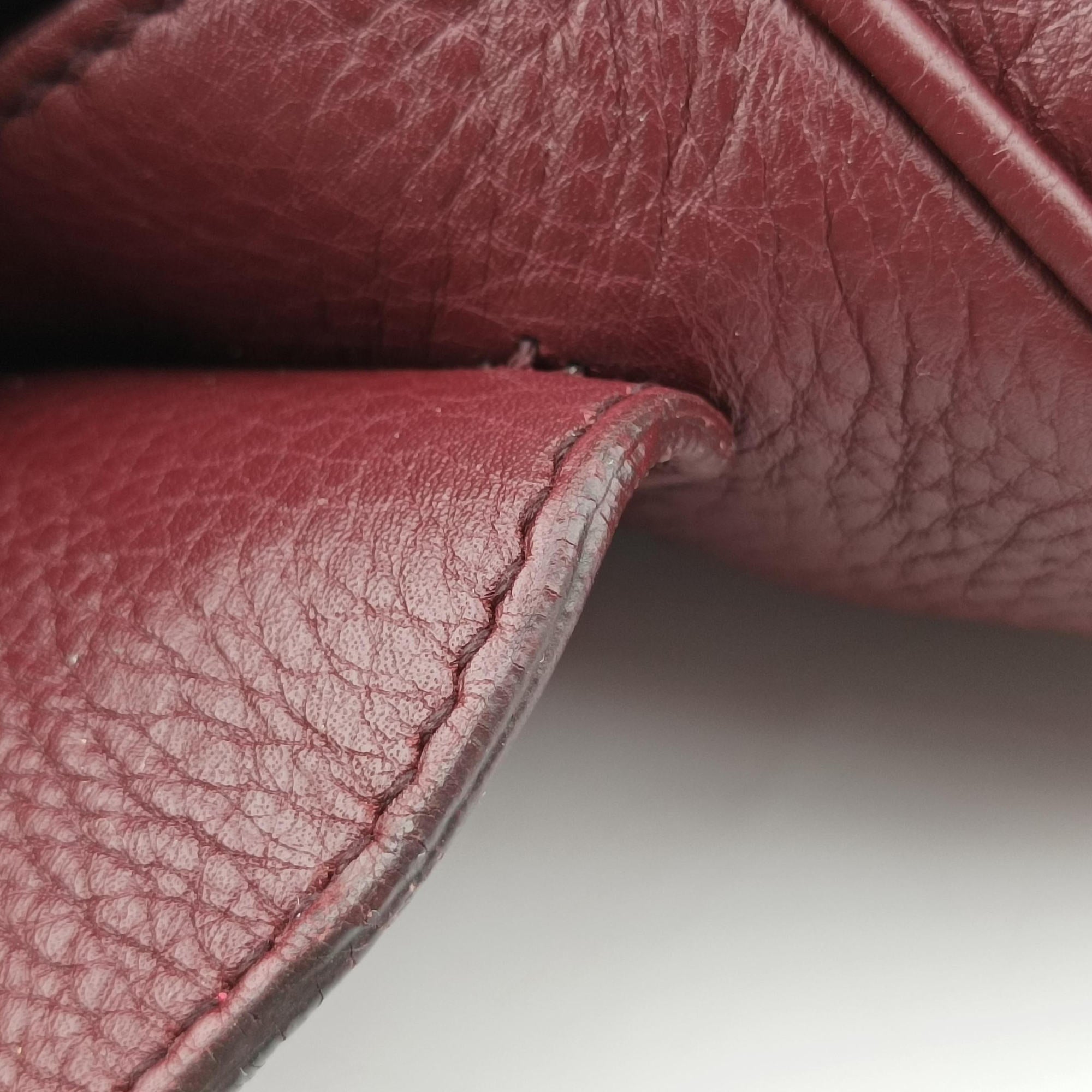 Pre-owned Gucci SOHO Burgundy Leather 336752 shoulderbag | stylenewstar