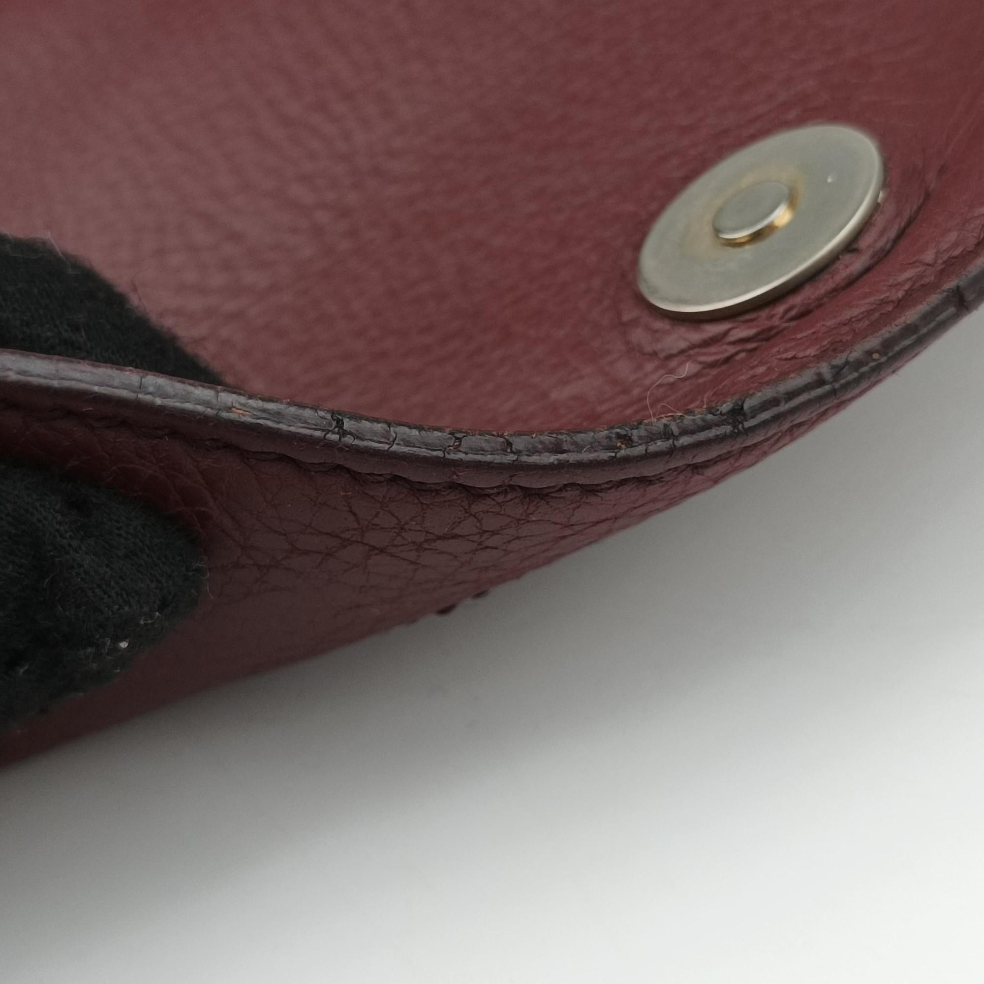 Pre-owned Gucci SOHO Burgundy Leather 336752 shoulderbag | stylenewstar