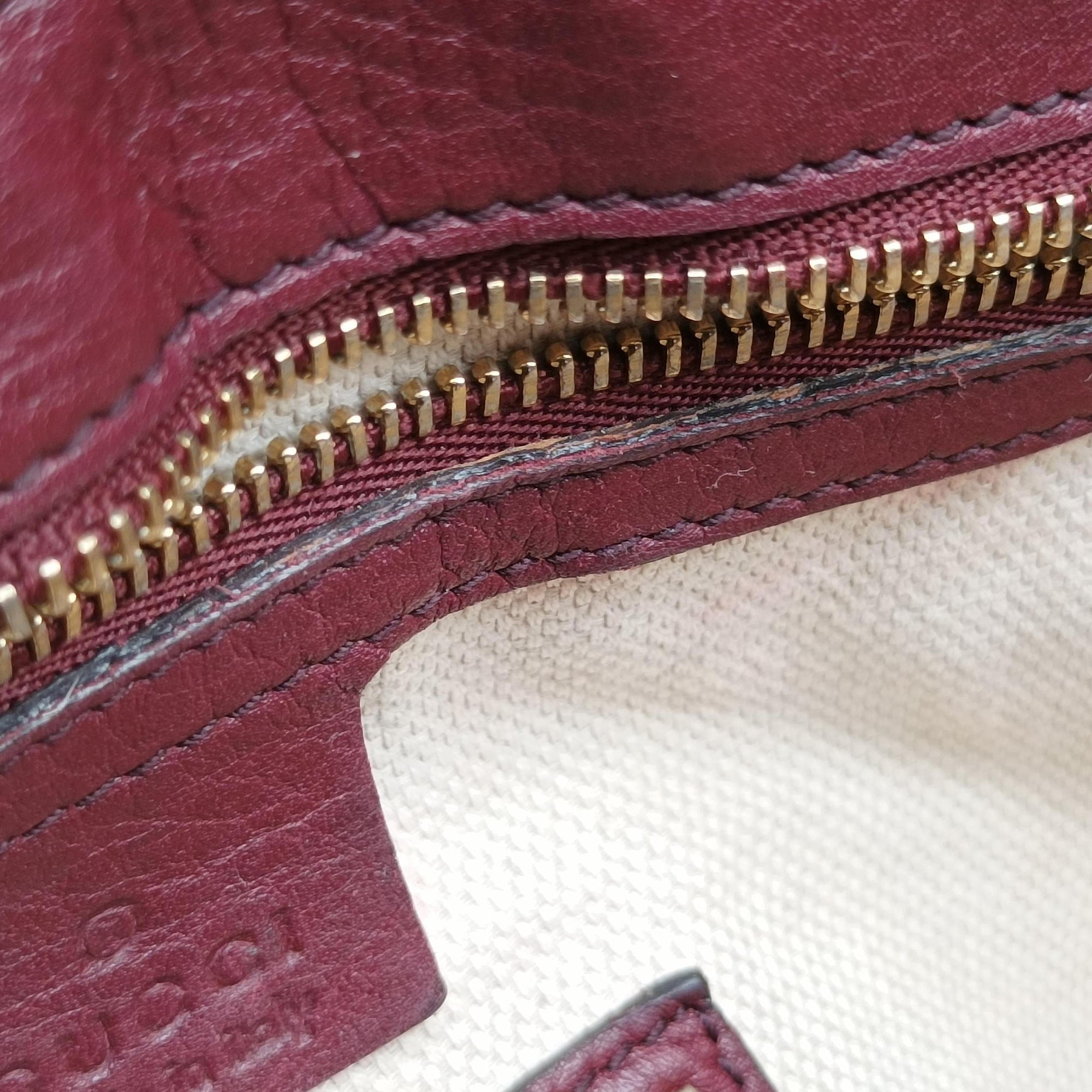 Pre-owned Gucci SOHO Burgundy Leather 336752 shoulderbag | stylenewstar