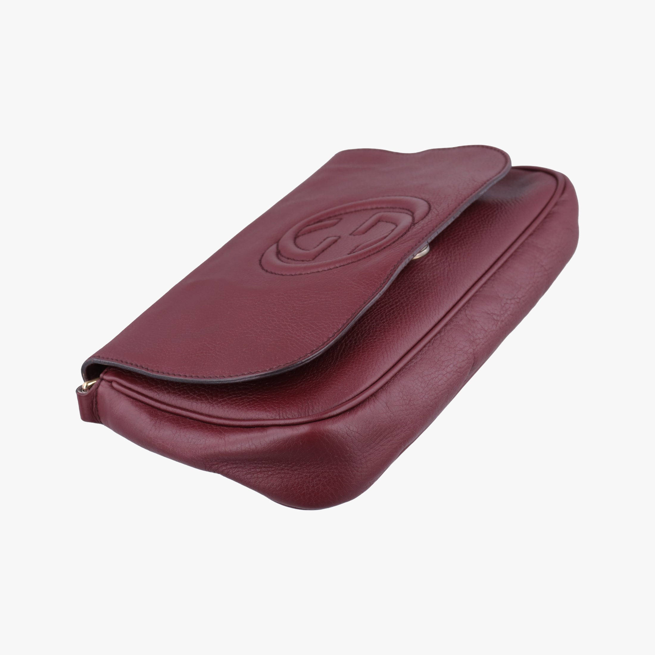 Pre-owned Gucci SOHO Burgundy Leather 336752 shoulderbag | stylenewstar