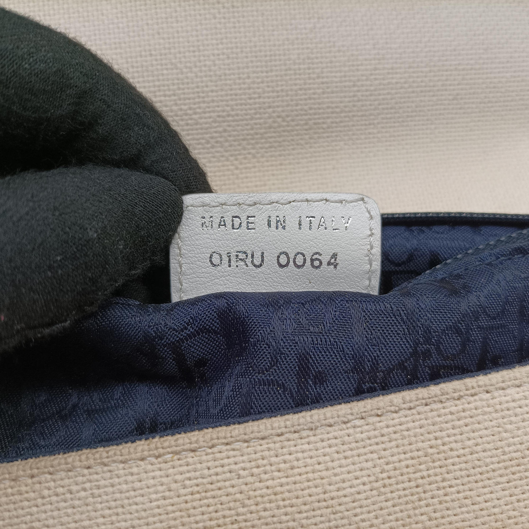 Vintage Christian Dior vintage Trotter White x blue canvas  shoulderbag | stylenewstar